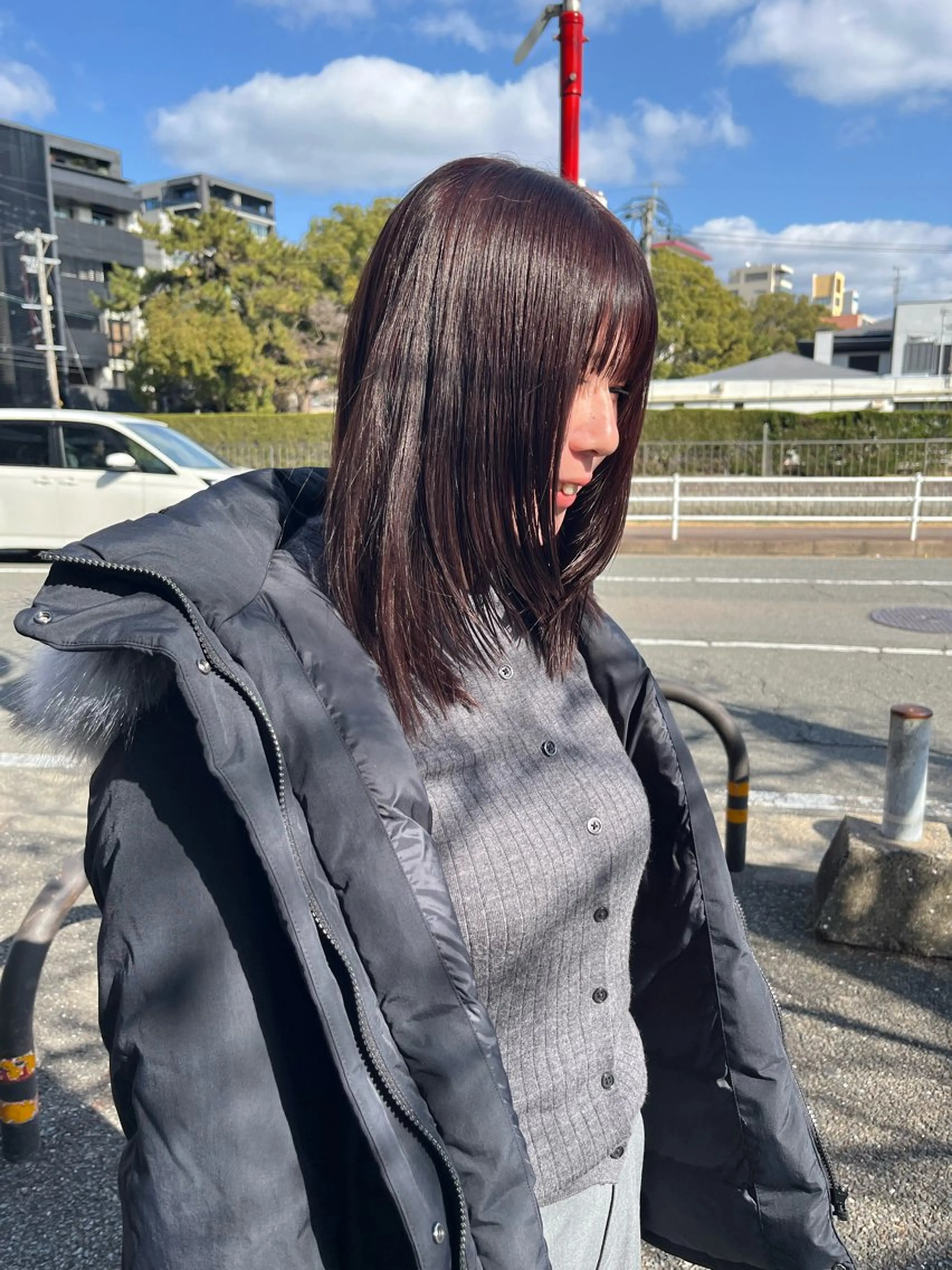 ミディアム カラー ラベンダーカラー ピンクカラー ピンクラベンダー レイヤーカット カット ヘアカラー トリートメント yuumi/大濠🪷 レイヤー/ハイトーンのヘアスタイル