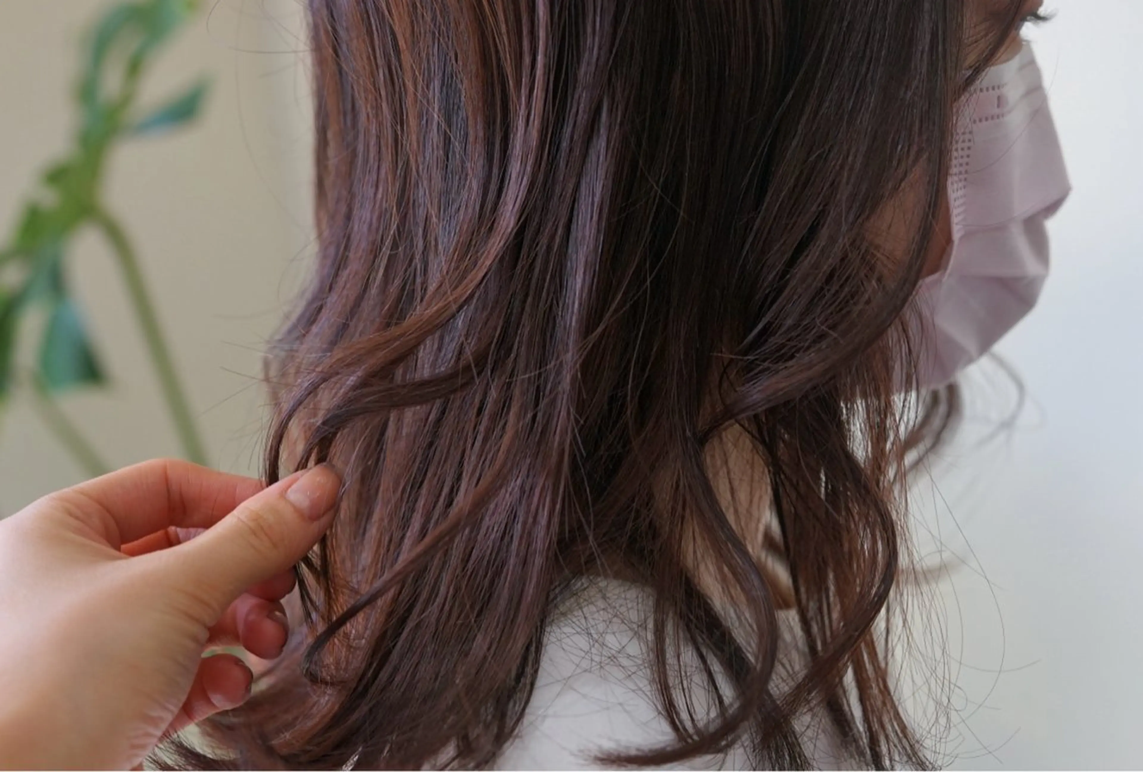 ミディアム カラー ブラウンカラー カシス Lulux Hair Salon所属・木村 楓羽歌のヘアスタイル