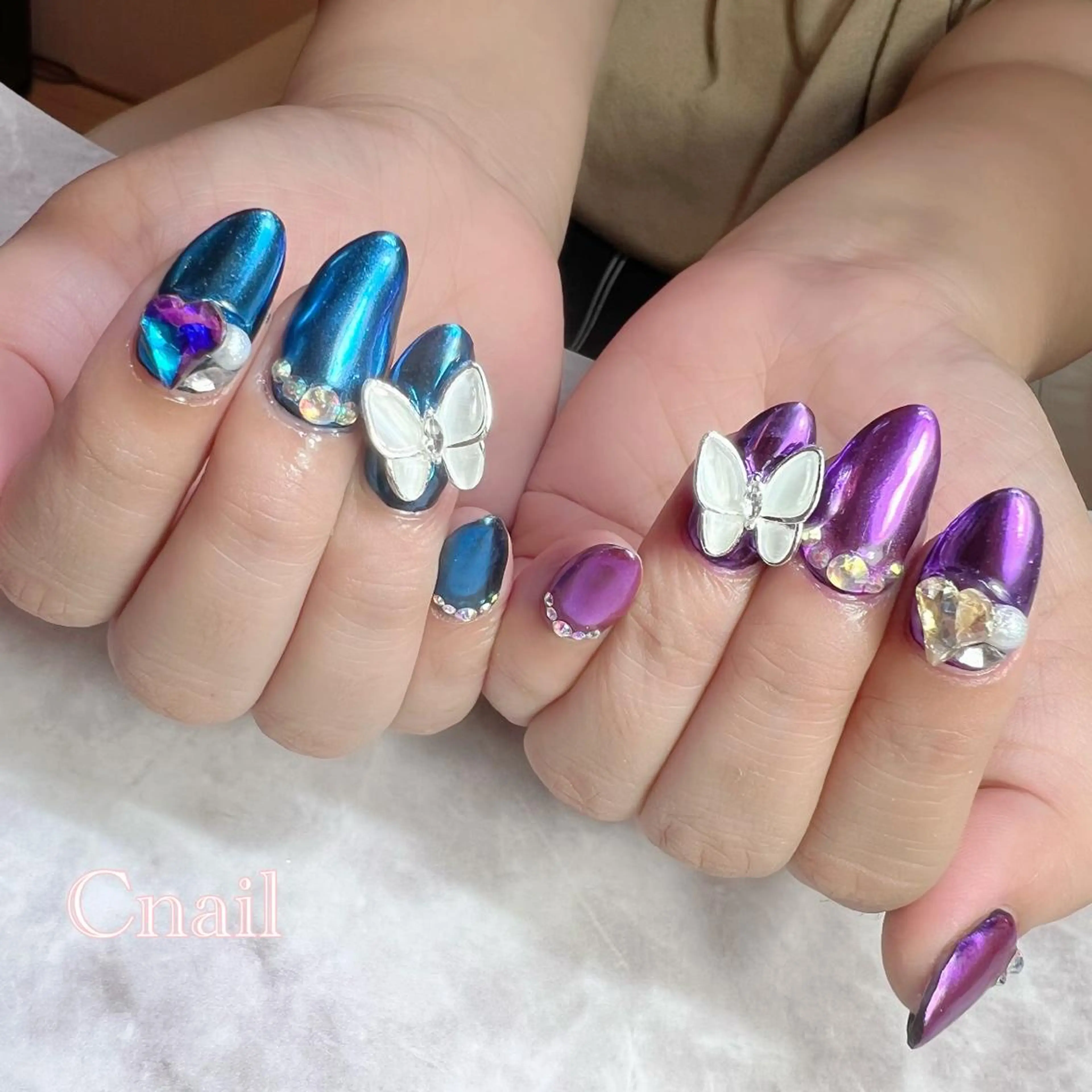 ネイル ミラーネイル スカルプネイル C's coffret所属・C's coffretのネイルデザイン