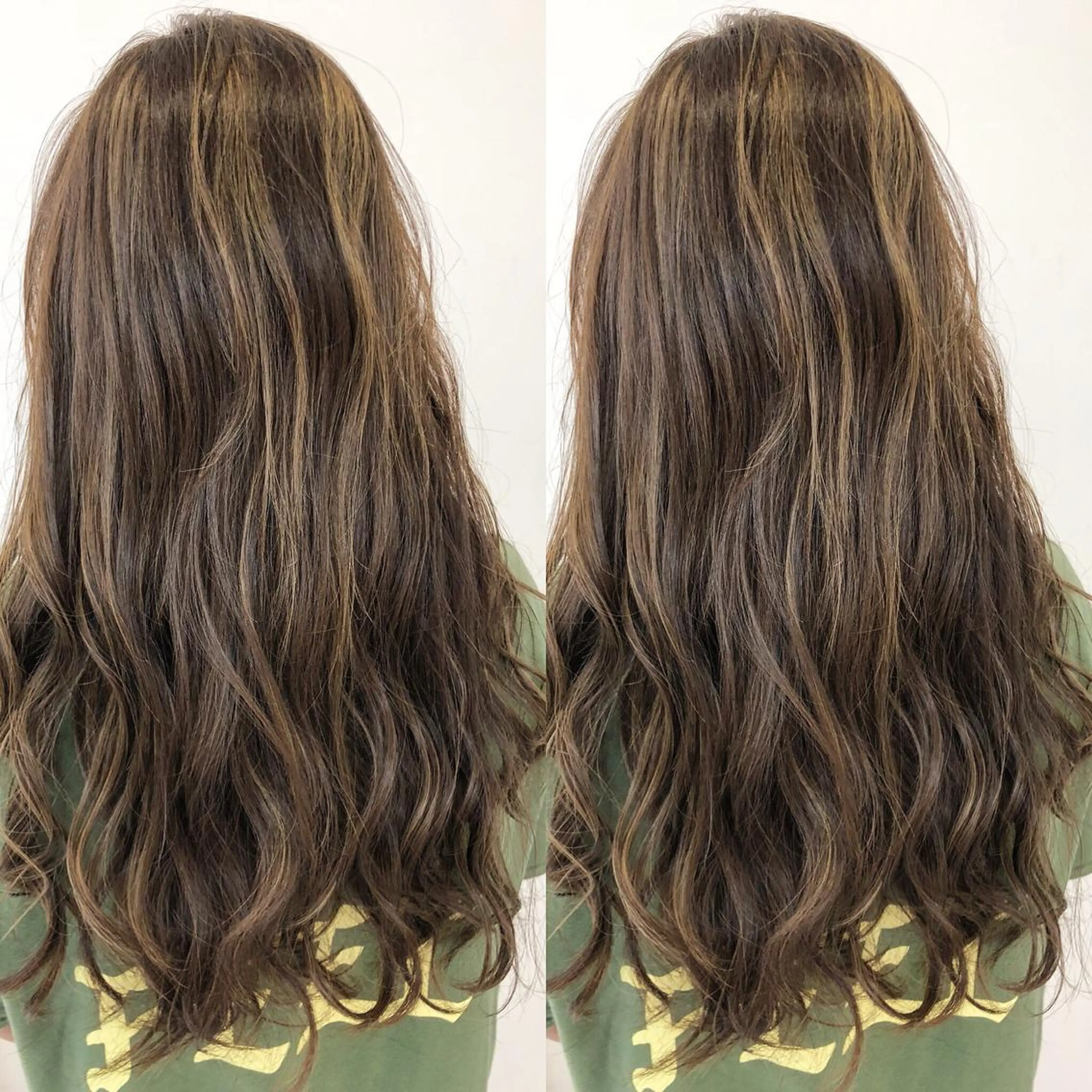 ロング カラー ブリーチ グラデーションカラー ハイライトカラー イルミナカラー ブリーチなしカラー レイヤー/韓国/ 顔周り/しんやのヘアスタイル