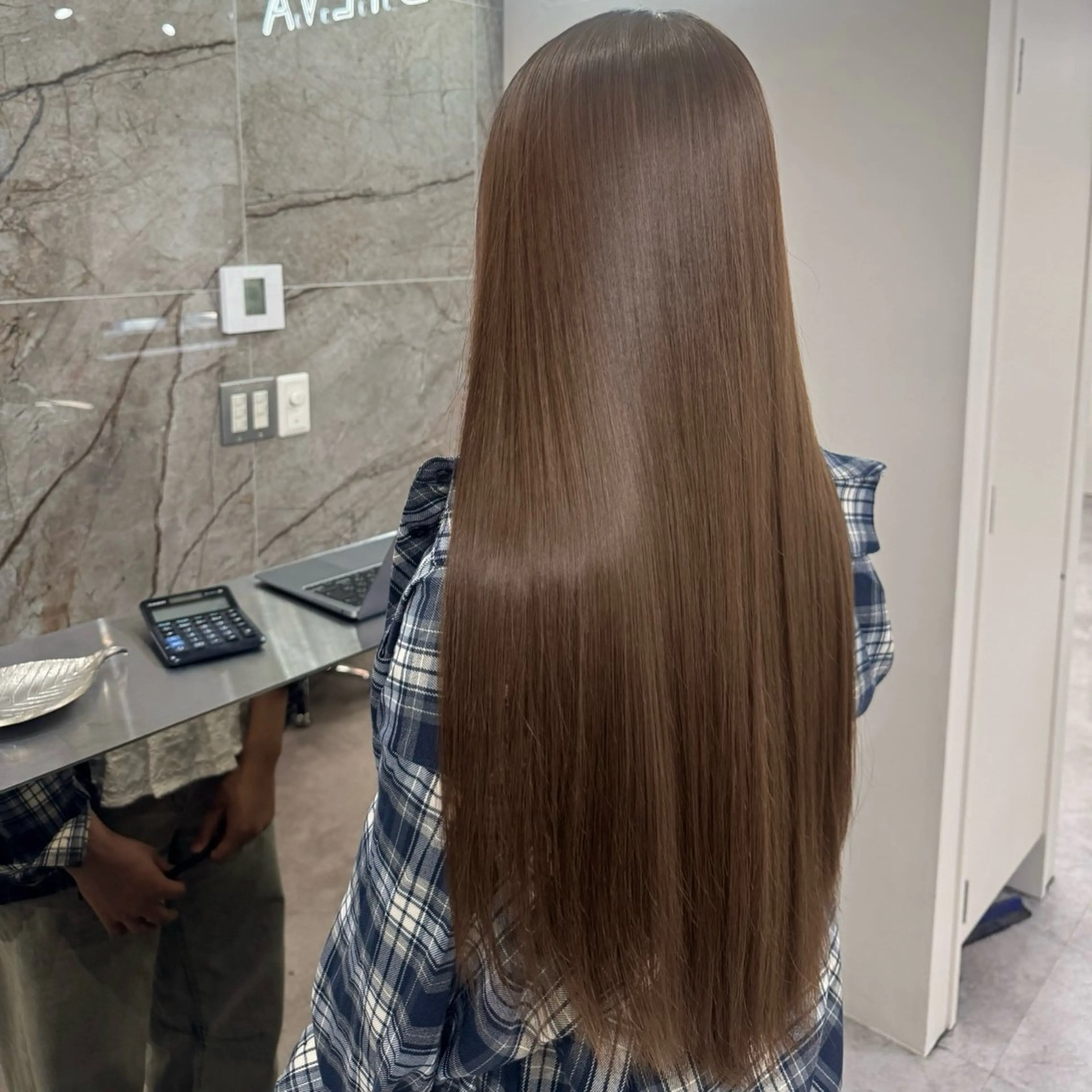 ロング カット ヘアカラー トリートメント D.I.E.V.A 錦糸町 艶髪/美髪質改善＆トリートメント 【ディーバ】所属・🎀盛れる韓国艶髪 ×透明感🎀yoneのヘアスタイル