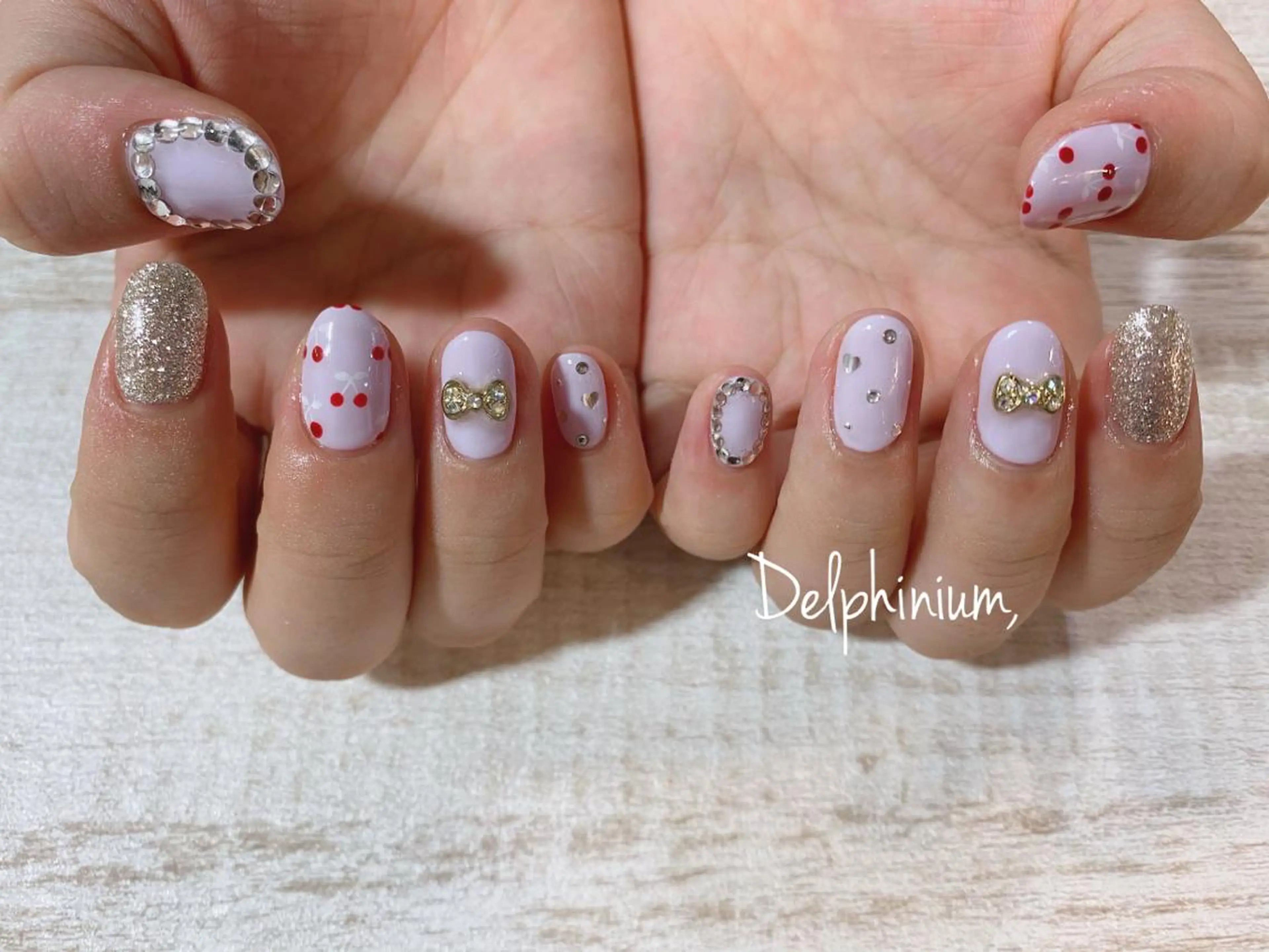 ネイル アートネイル ジェルネイル パラジェル ハンドネイル 岡本 友恵のネイルデザイン