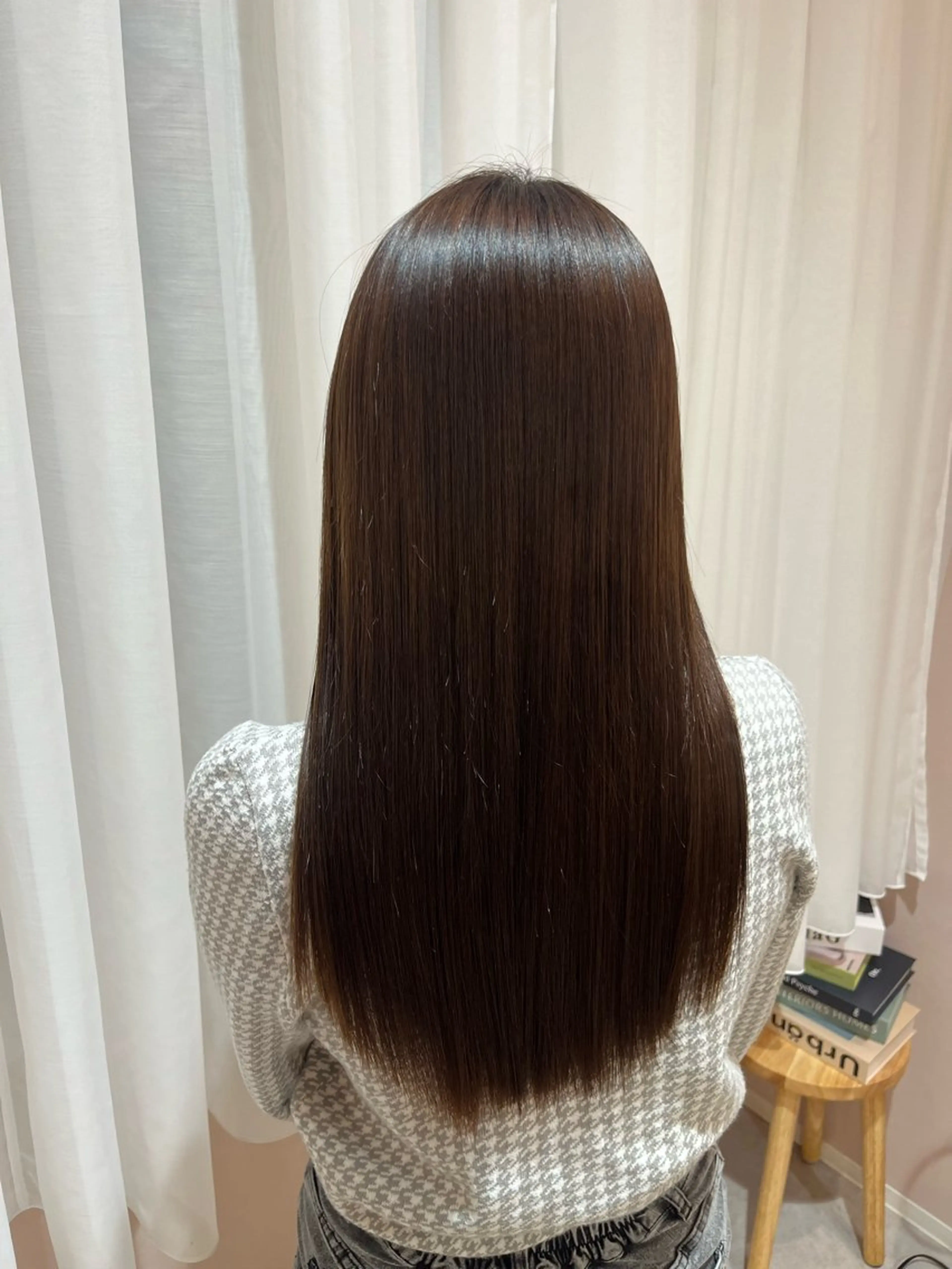 ロング カット 縮毛矯正 belta.🧸👒 福島未央のヘアスタイル