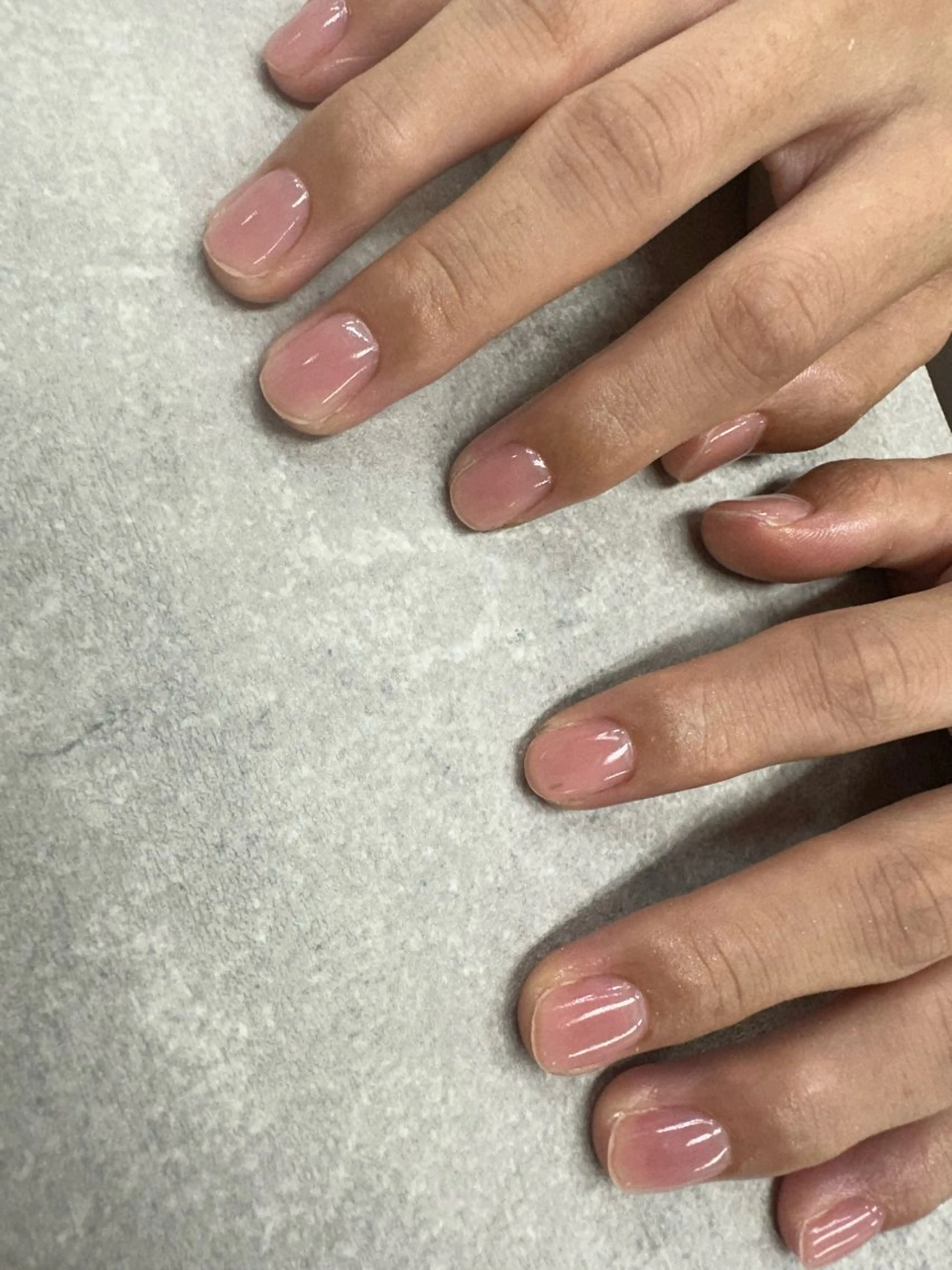 ◆handオフあり◆クリアネイルの写真