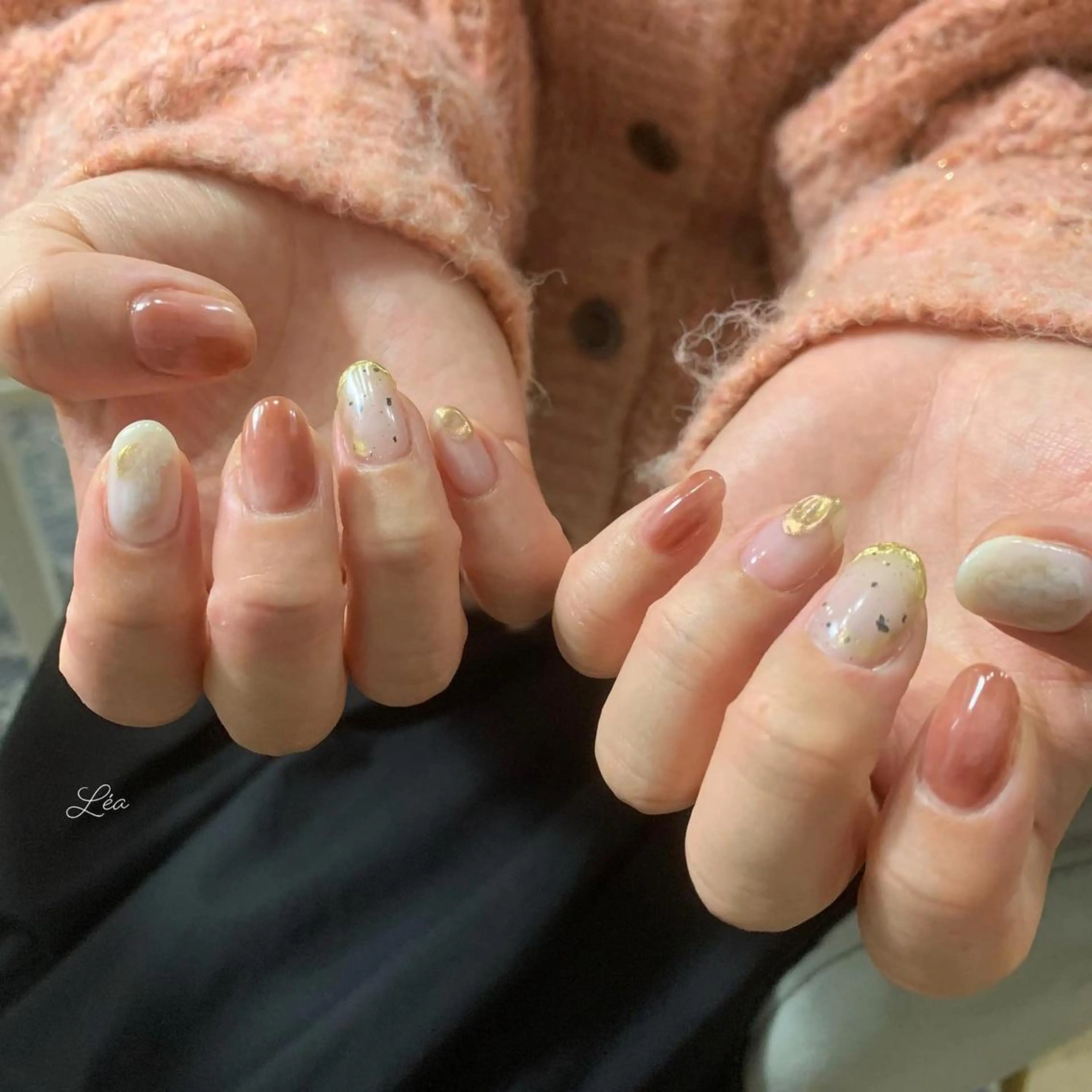 ネイル ジェルネイル パラジェル Léa nailのネイルデザイン