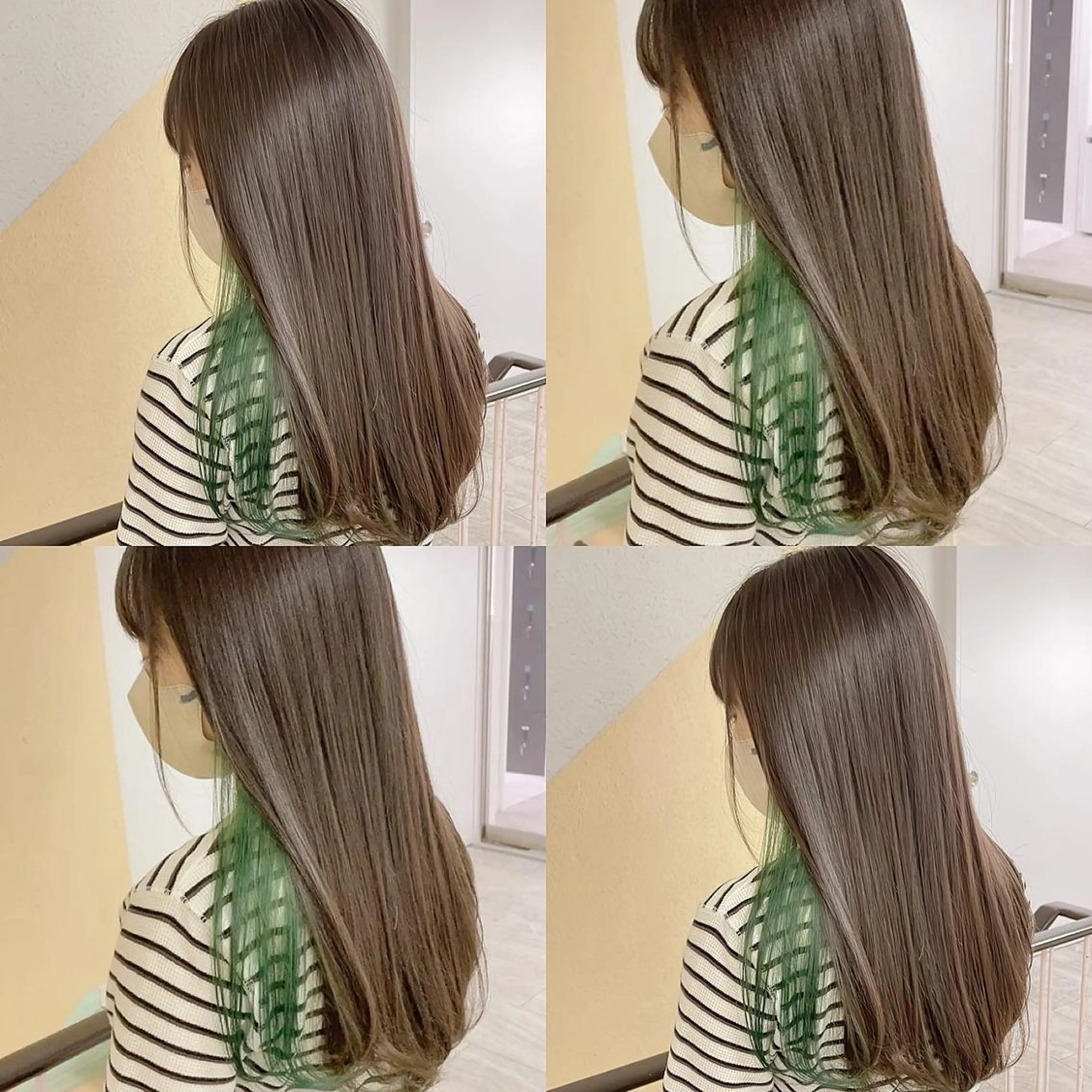 カラー ヘアカラー トリートメント 渋谷:インナーカラー ／🍒エリカ🍒のヘアスタイル