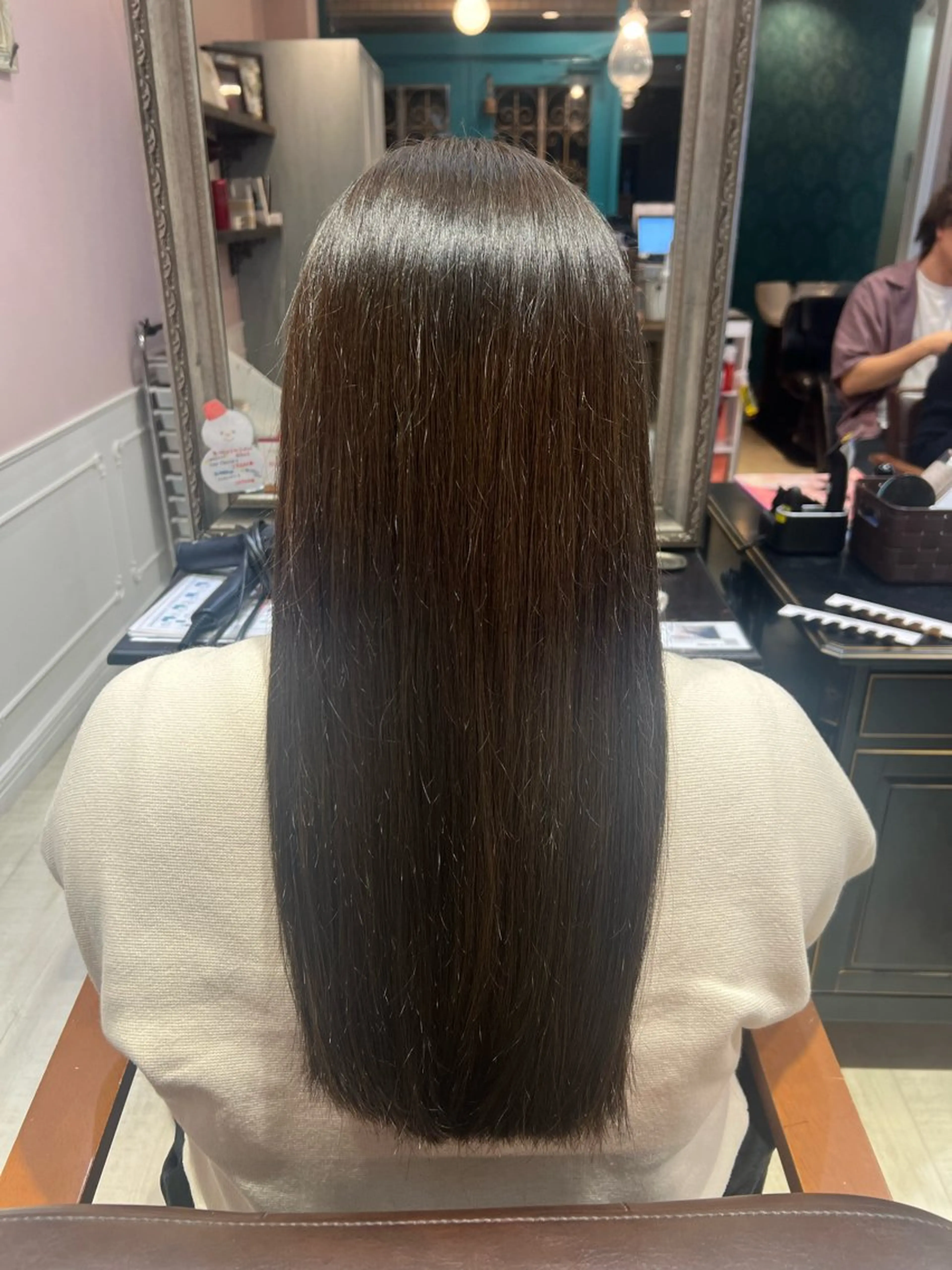 ロング カラー オリーブカラー オレンジ 柔らかい透明感カラー 🫧ゆうしん/高宮のヘアスタイル