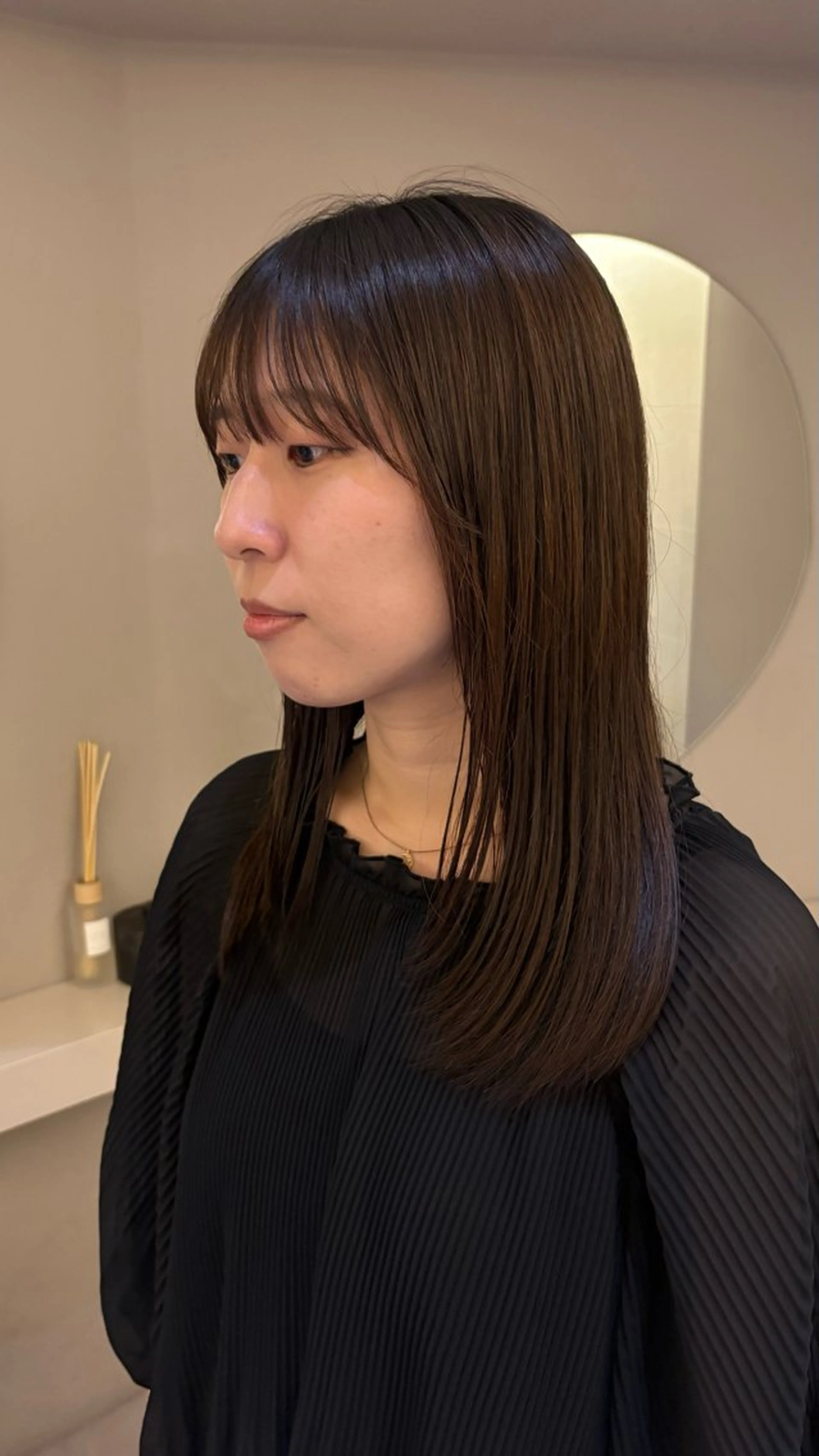 ミディアム 《無料カットモデル / perm》ナミのヘアスタイル