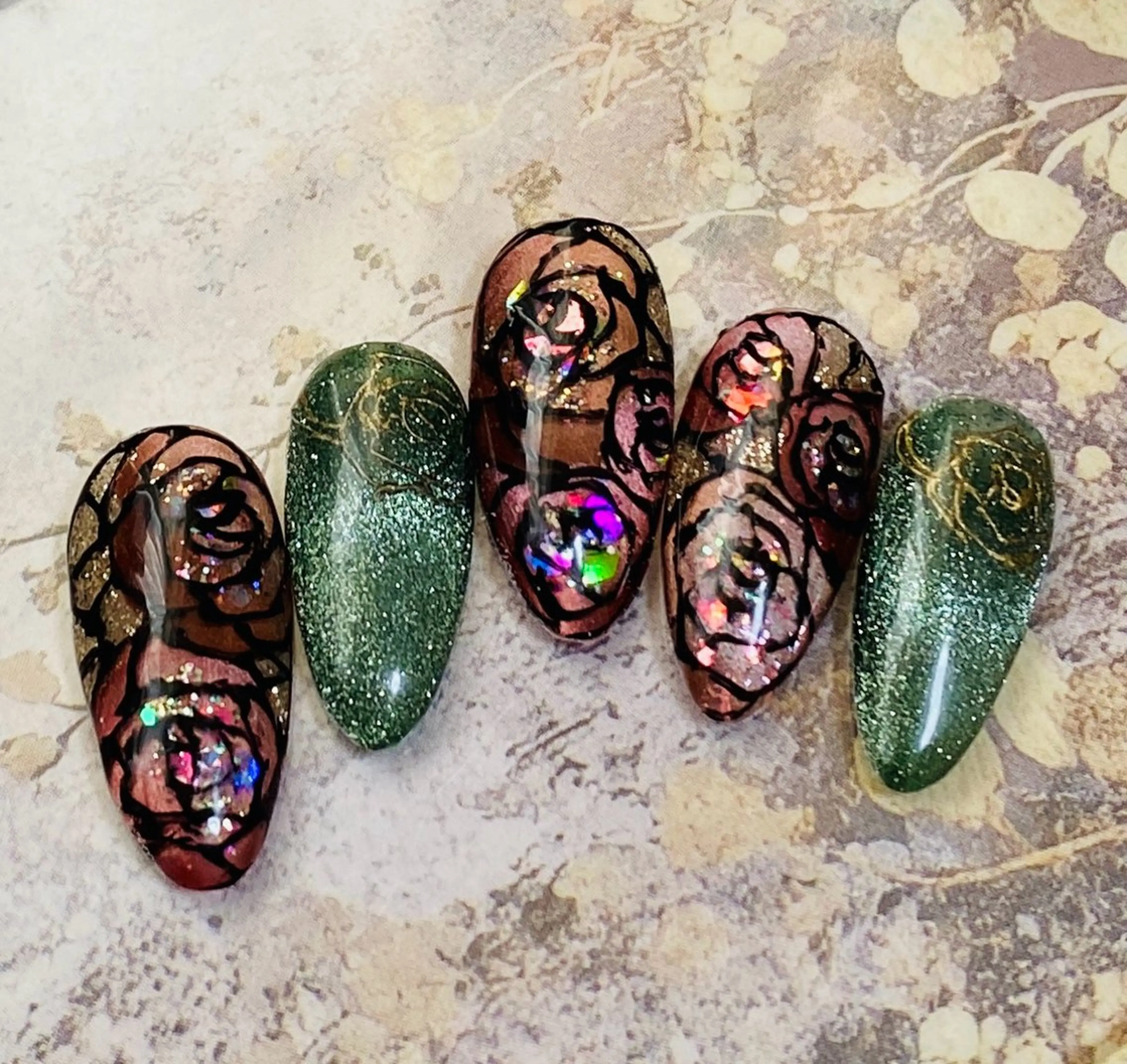 ネイル ハンドネイル 自宅ネイルサロン ♦️nuance♦️のネイルデザイン