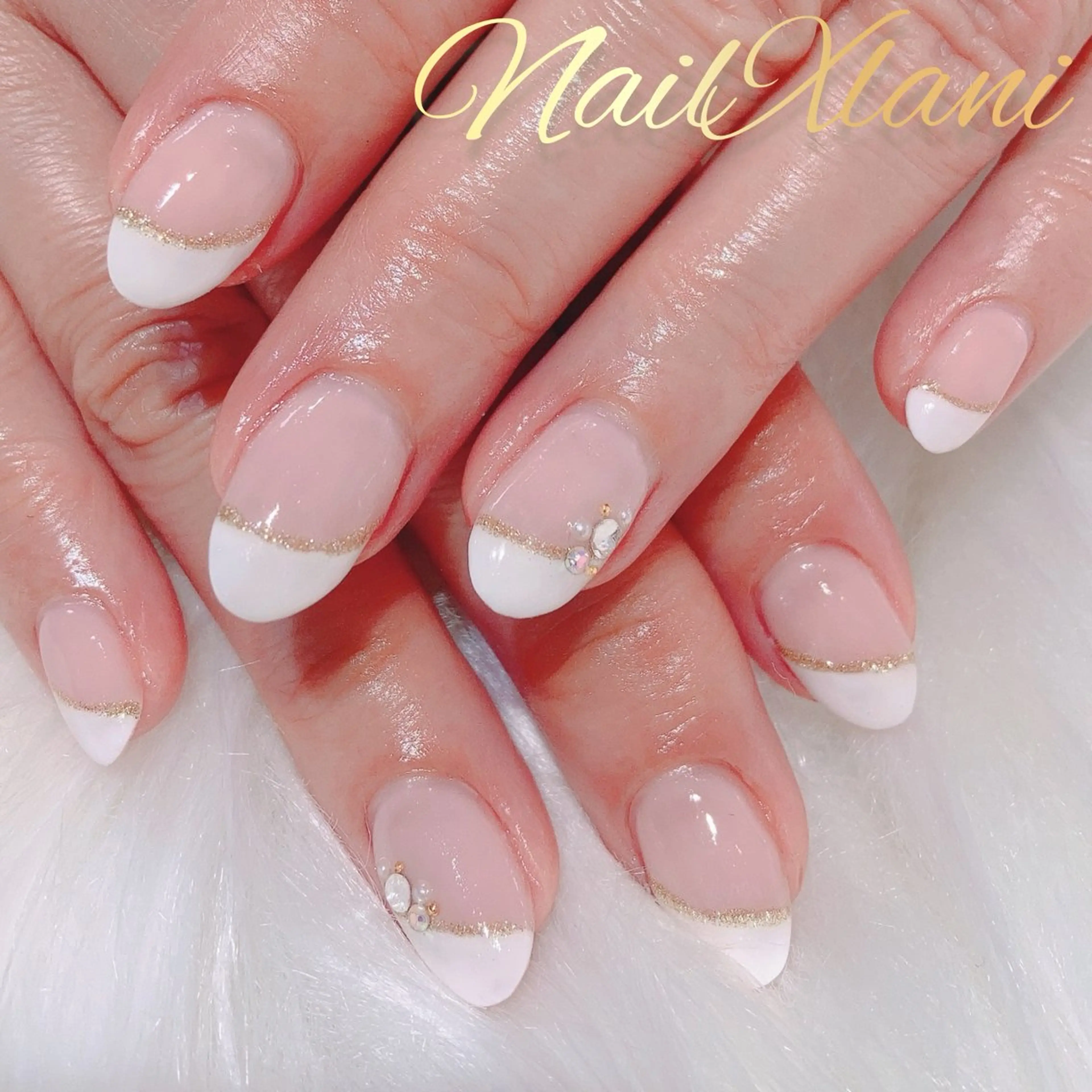 ネイル フットネイル ジェルネイル マグネットネイル パラジェル Nail×Lani 深爪矯正対応◎のネイルデザイン
