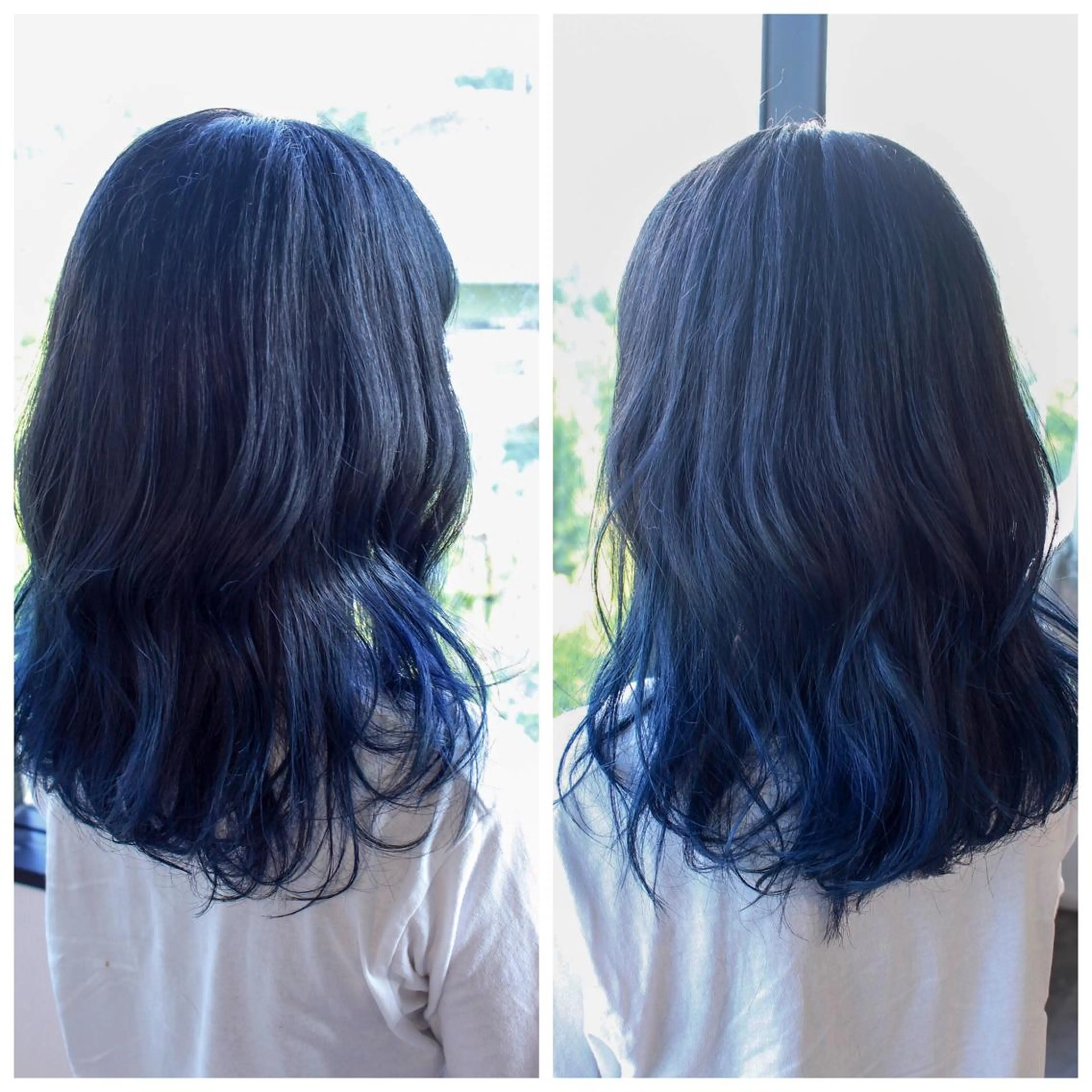 セミロング カラー ブリーチ ブルーカラー ブルーグレー グラデーションカラー カット ヘアカラー トリートメント BOB🌟ハイトーン /ブリーチ/TAKUのヘアスタイル