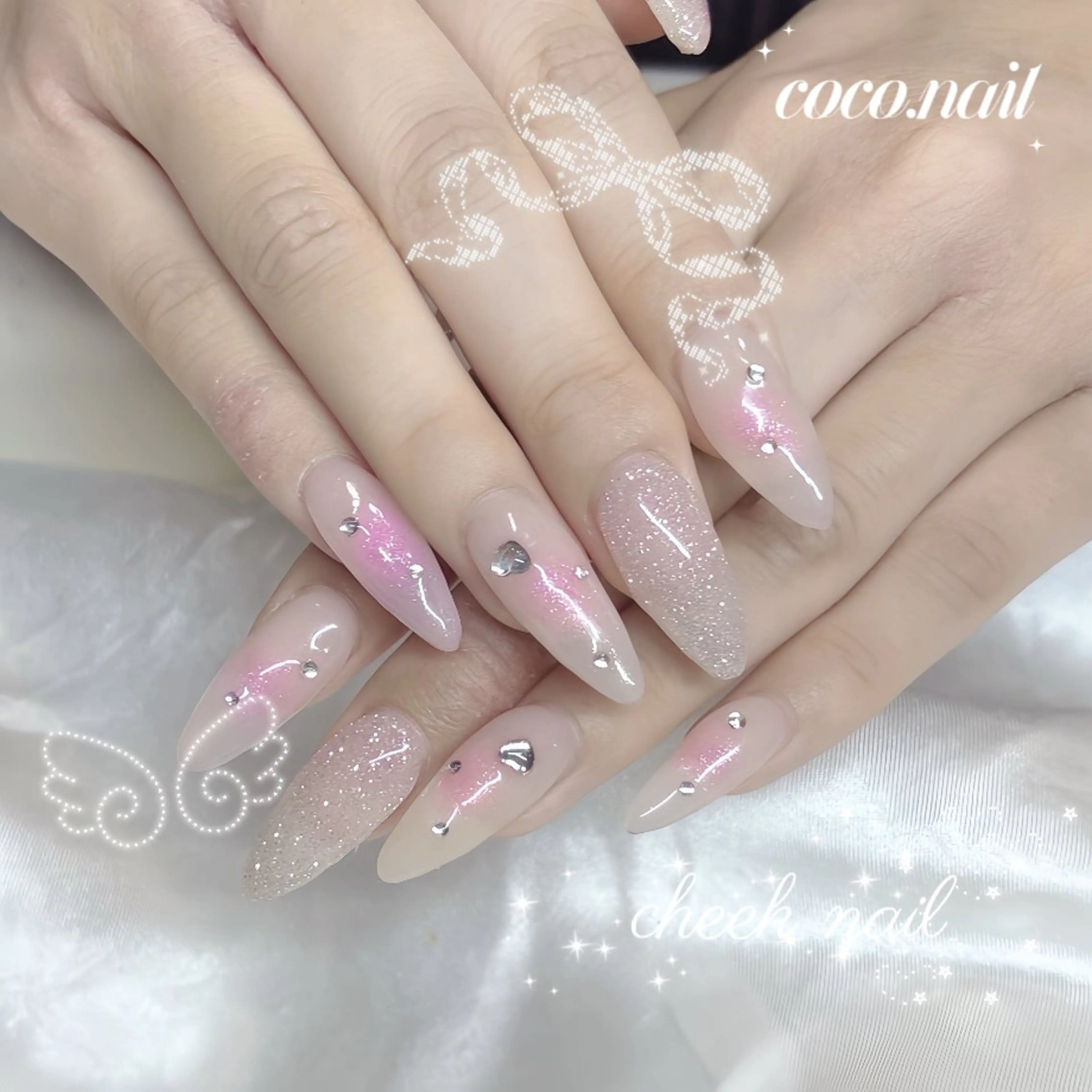 初回限定価格💫①定額ワンホン/ガーリー🎀sampleコース✨️アート2~3本✨️の写真