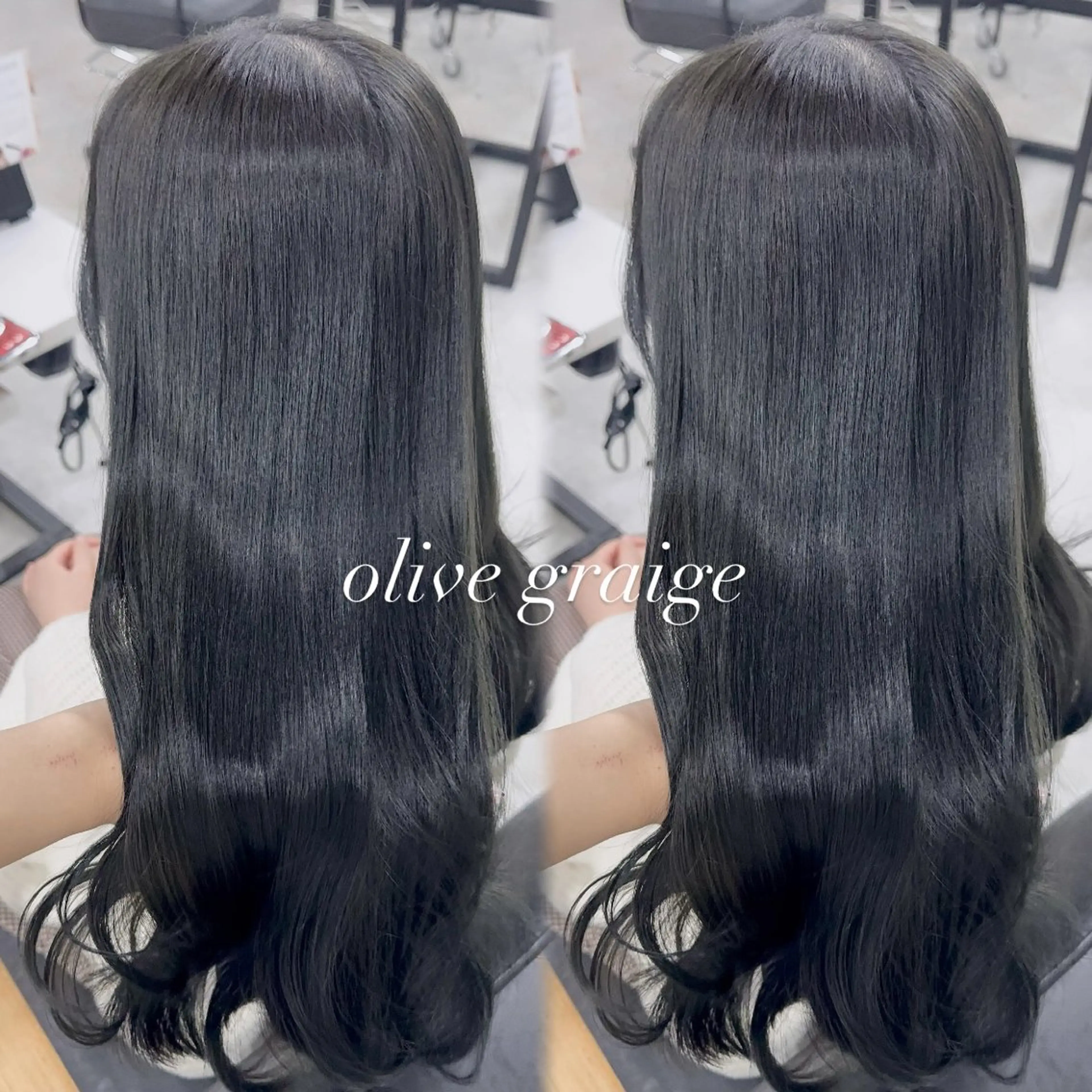 ロング カラー アッシュ アッシュブラウン ベージュカラー 黒髪 ブリーチ カット ヘアカラー トリートメント 赤み無し柔らかカラー 【梅田】madokaのヘアスタイル