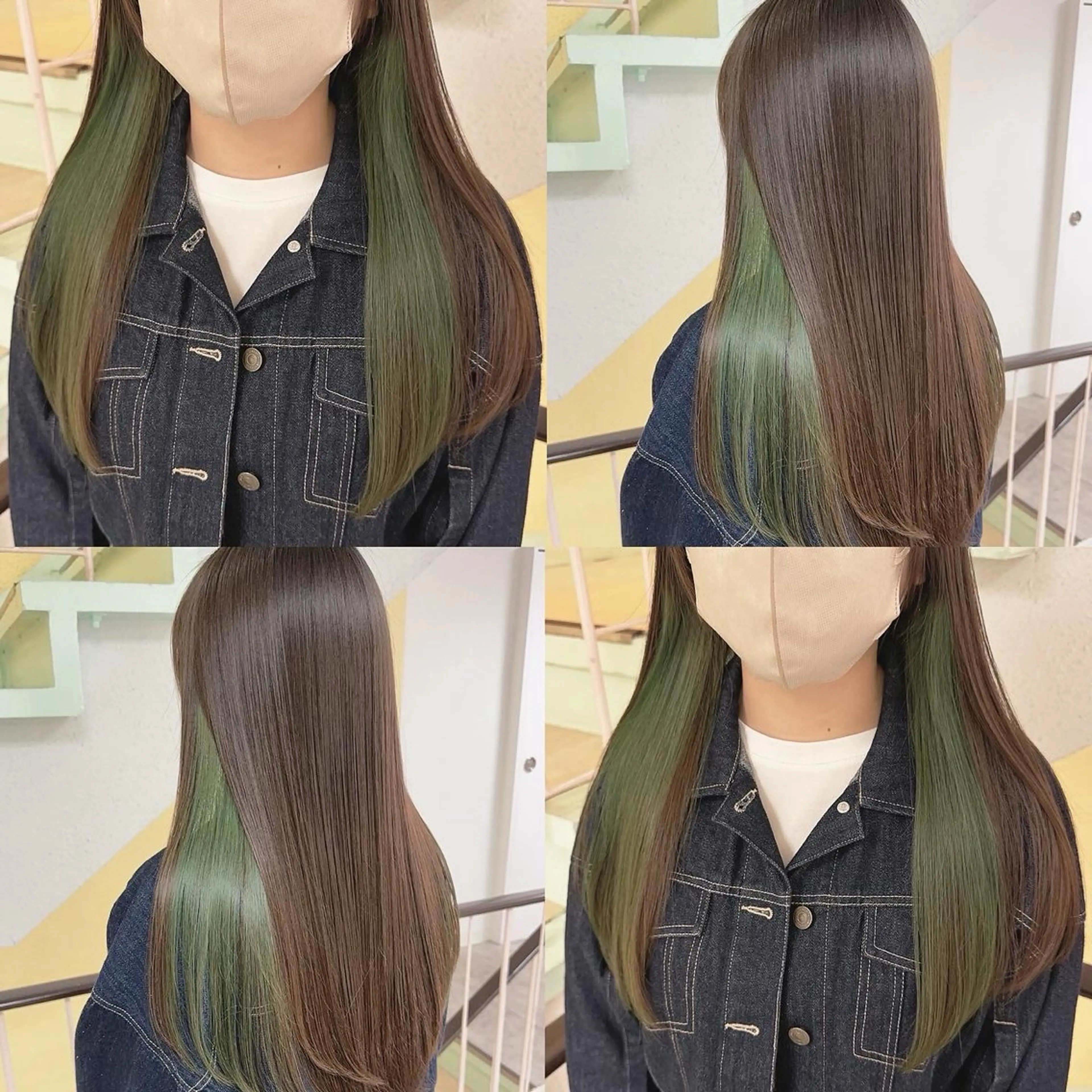 カラー ヘアカラー トリートメント 渋谷:インナーカラー ／🍒エリカ🍒のヘアスタイル