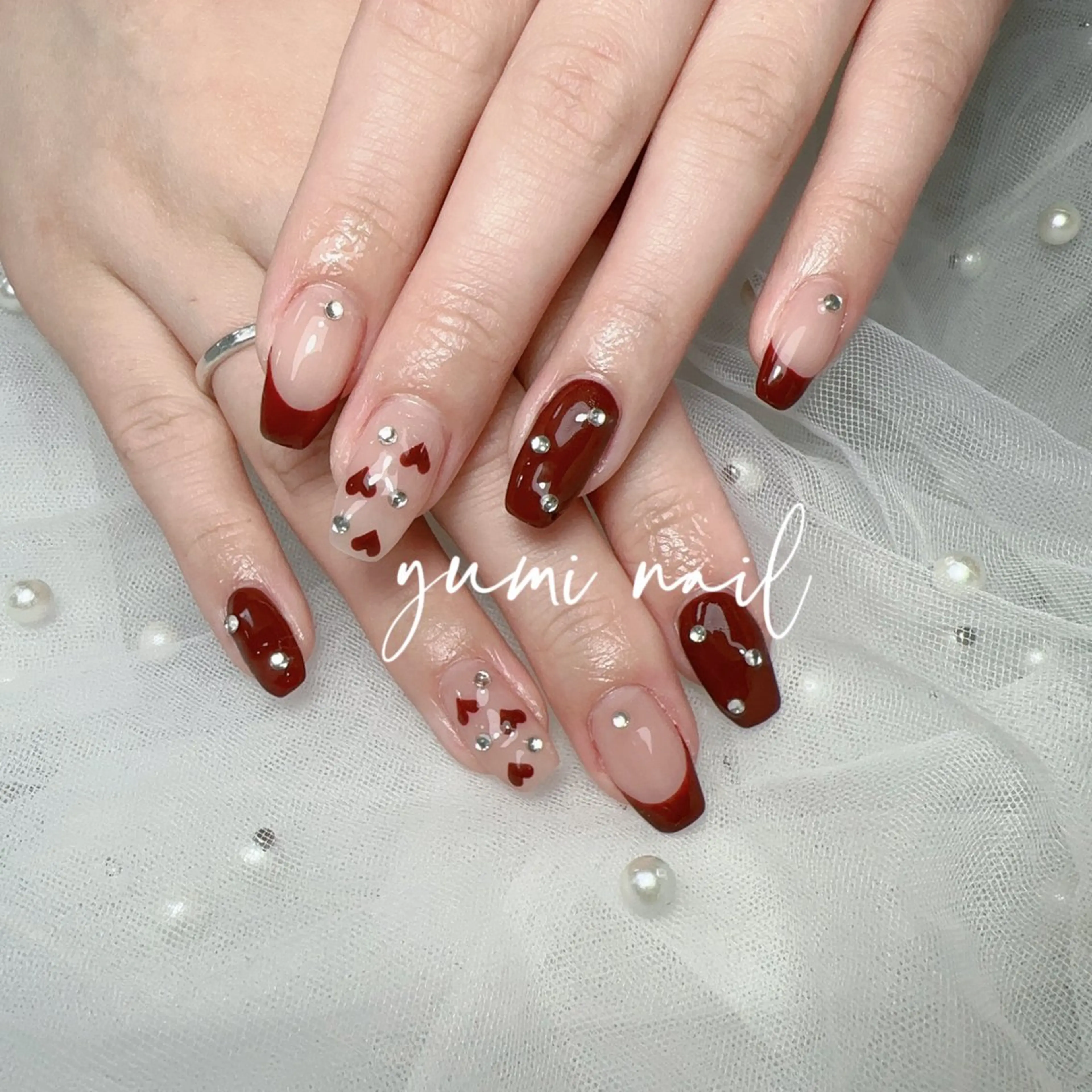 ネイル 𝐲𝐮𝐦𝐢🎀 長さ出しデザイン専門のネイルデザイン