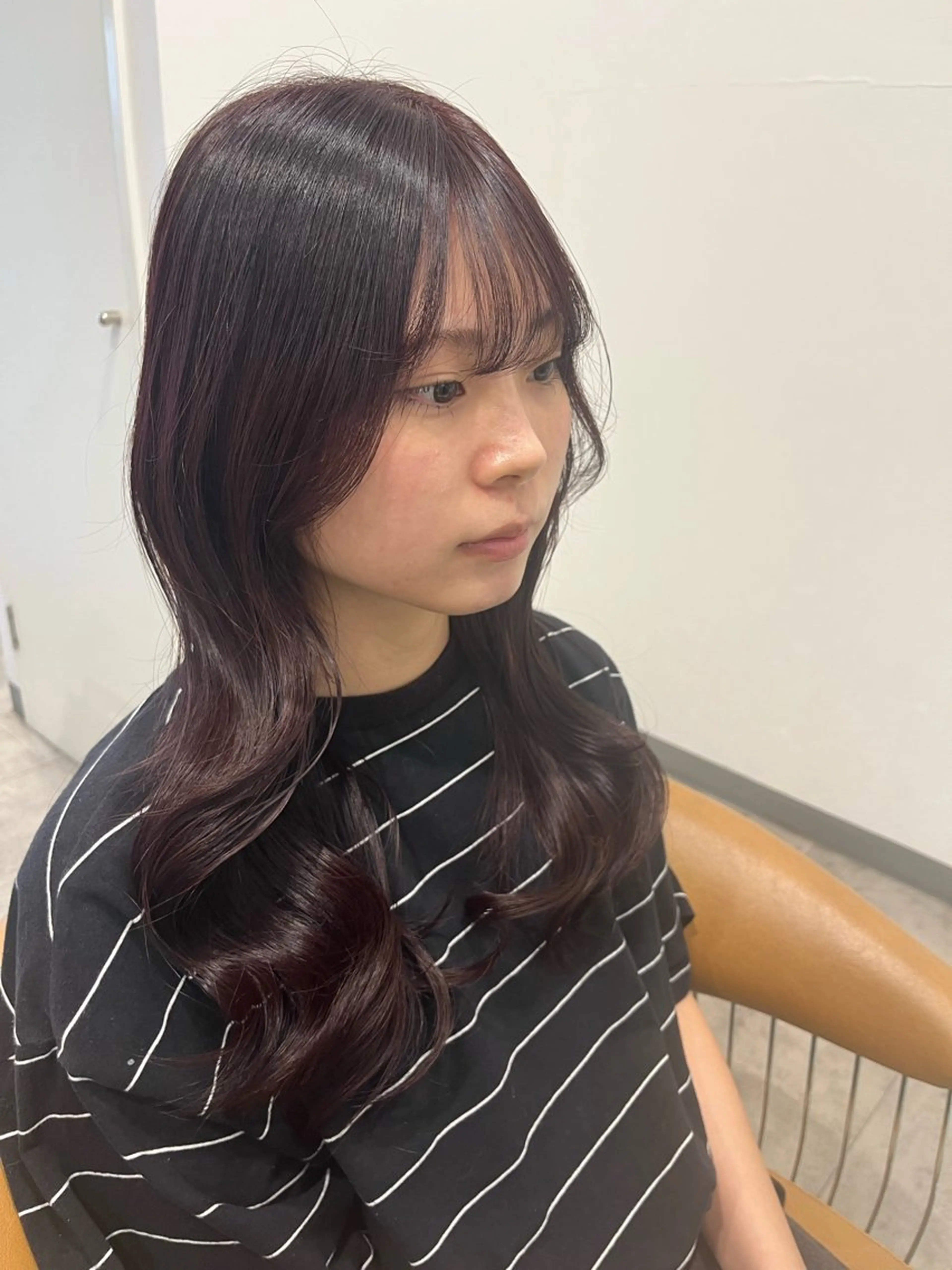 カラー レッドカラー TONAI　Rem所属・中田 舞桜のヘアスタイル