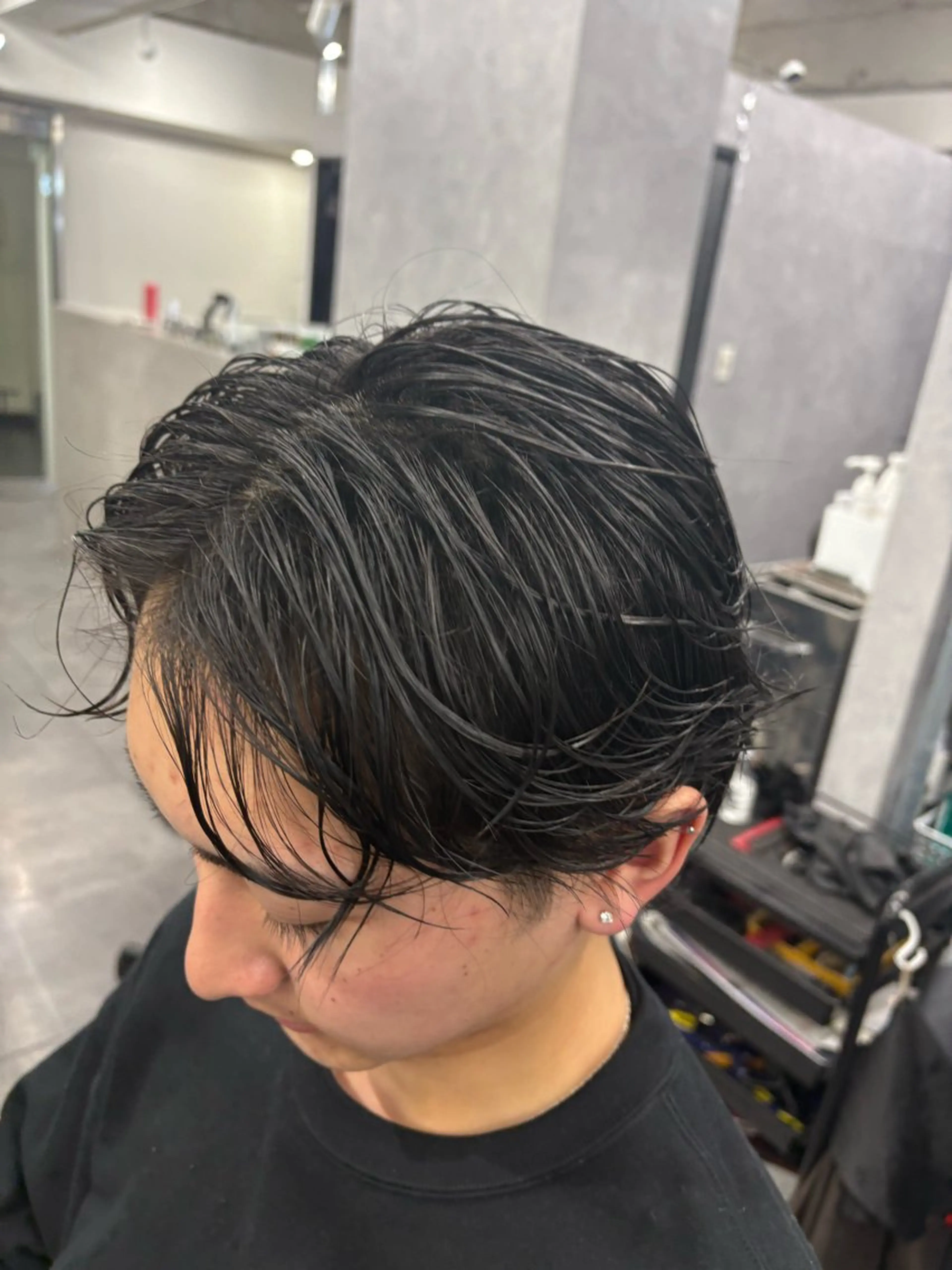 ミディアム メンズ カット CUCUMBER所属・本間 颯太のヘアスタイル