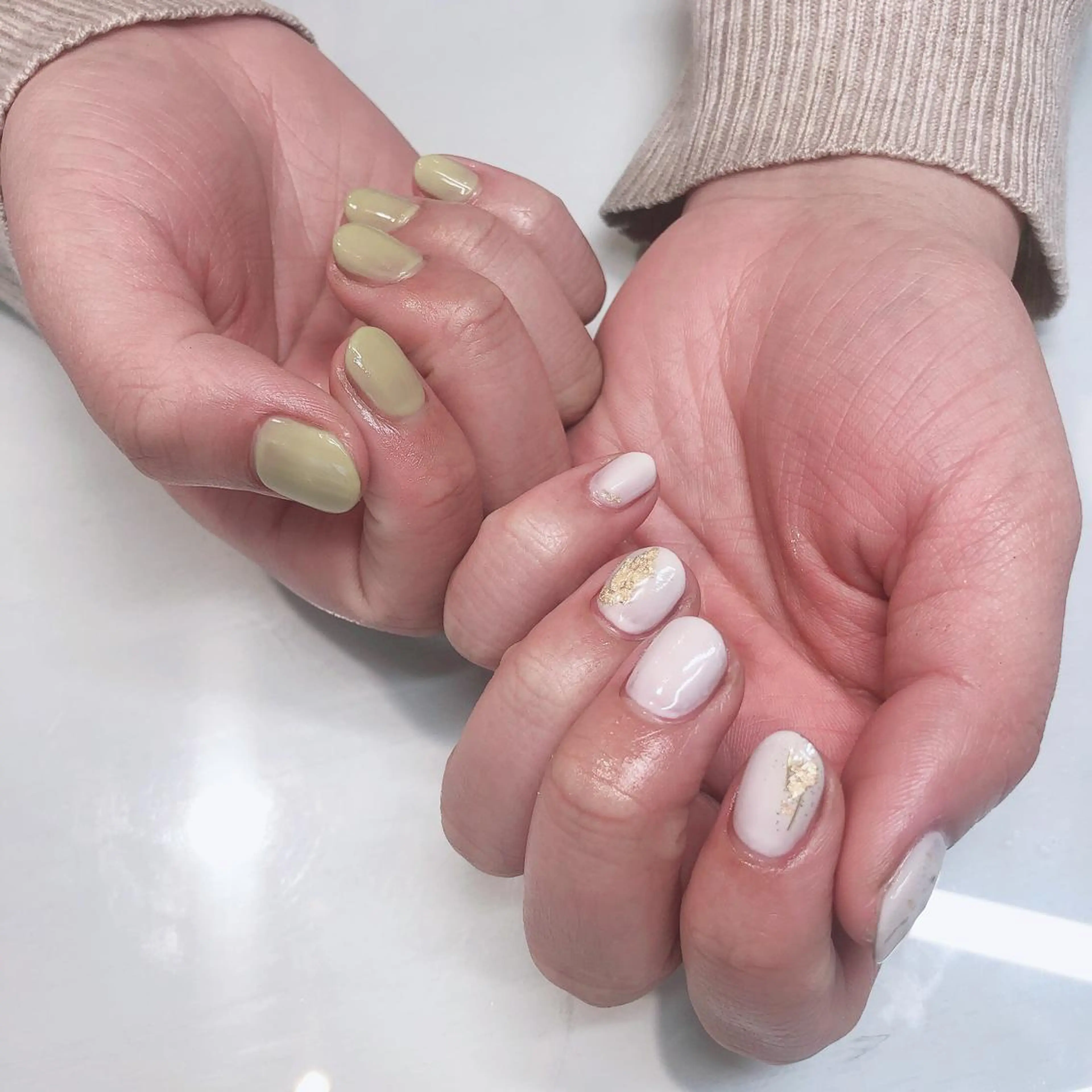 ネイル ピスタチオネイル 原 麻耶のヘアスタイル