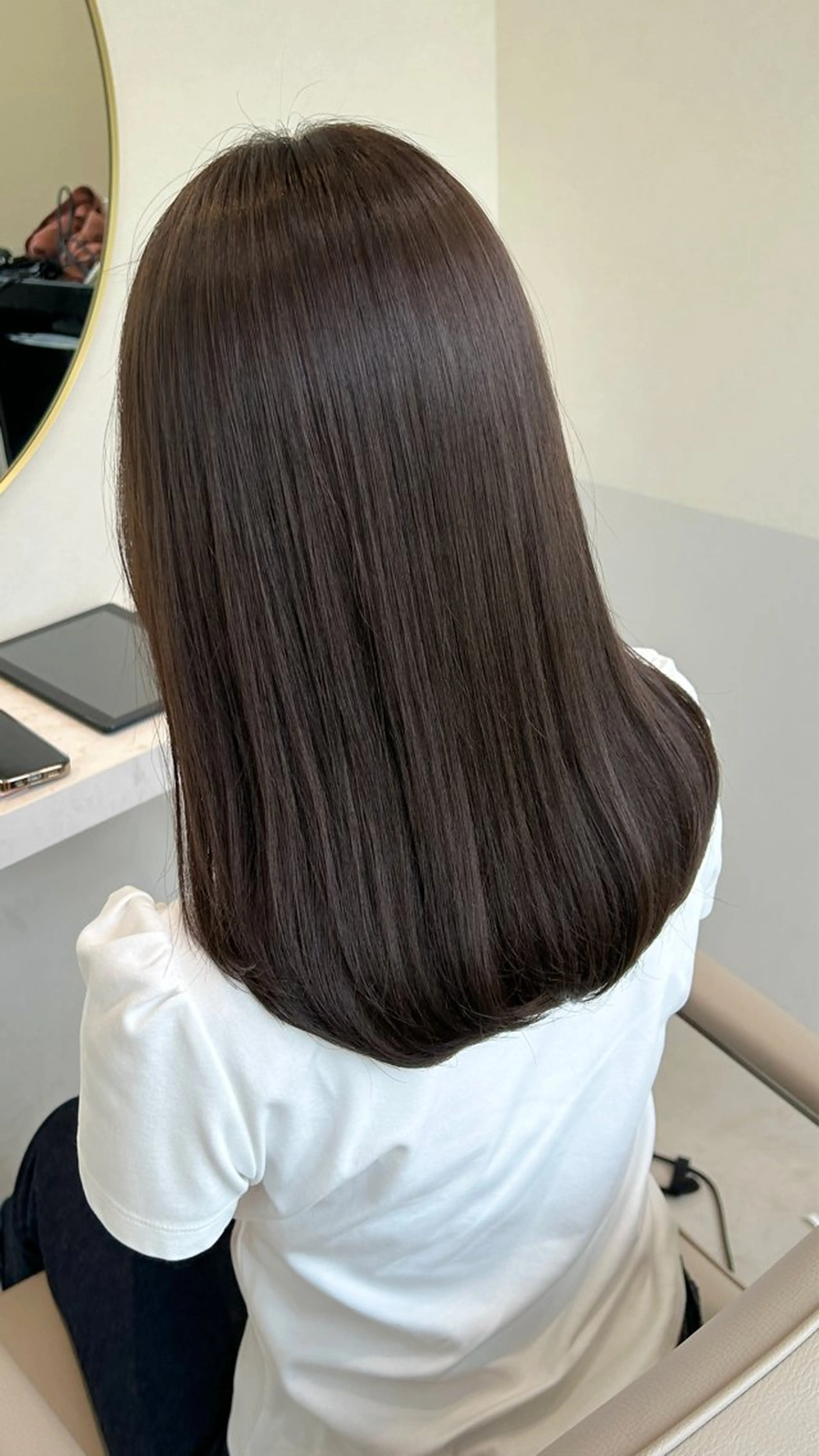 セミロング ヘアカラー トリートメント 左藤 樹真のヘアスタイル