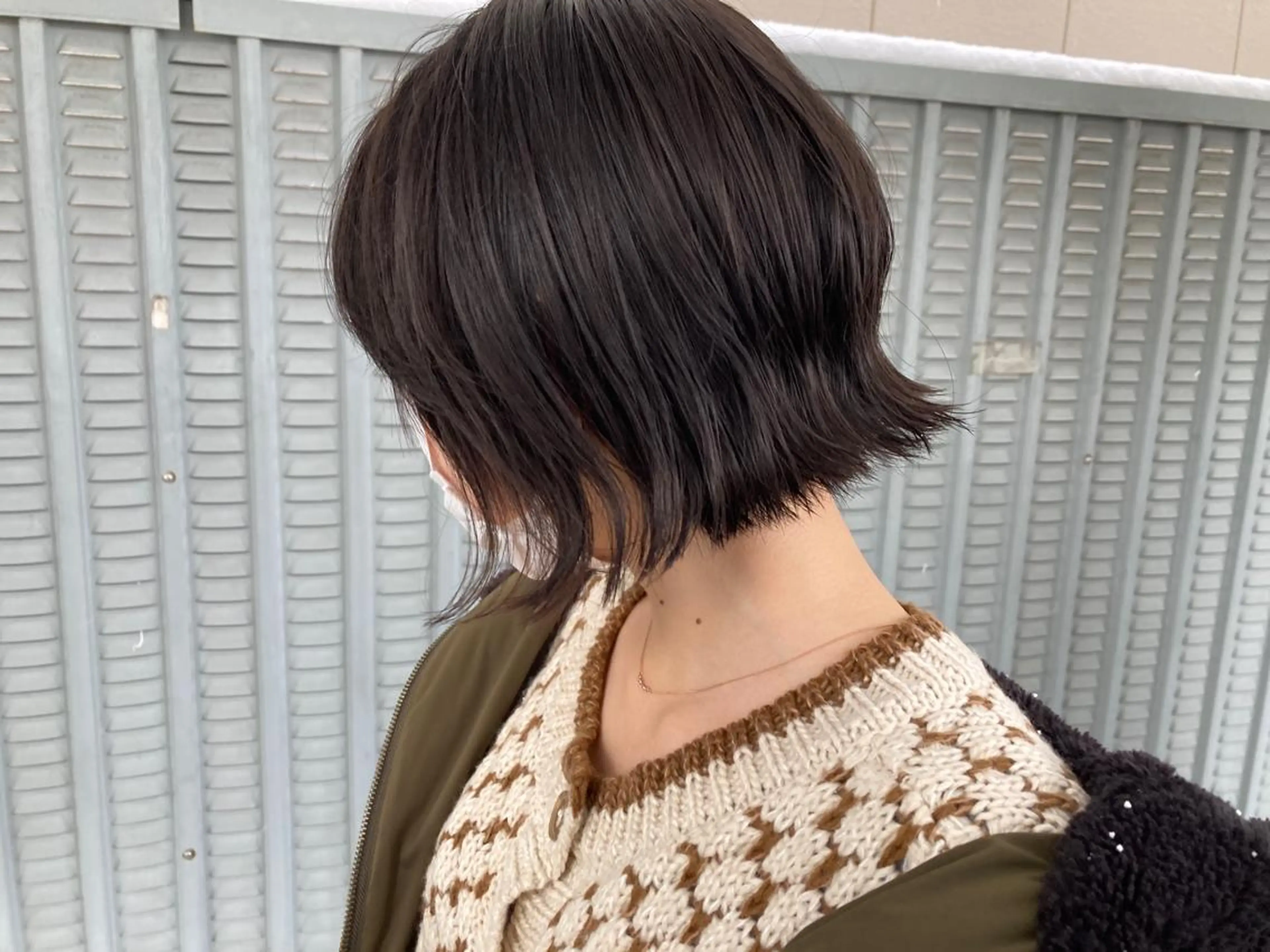 ミディアム ショートボブ ミディアムパーマ ボブ 松澤 勇輝のヘアスタイル