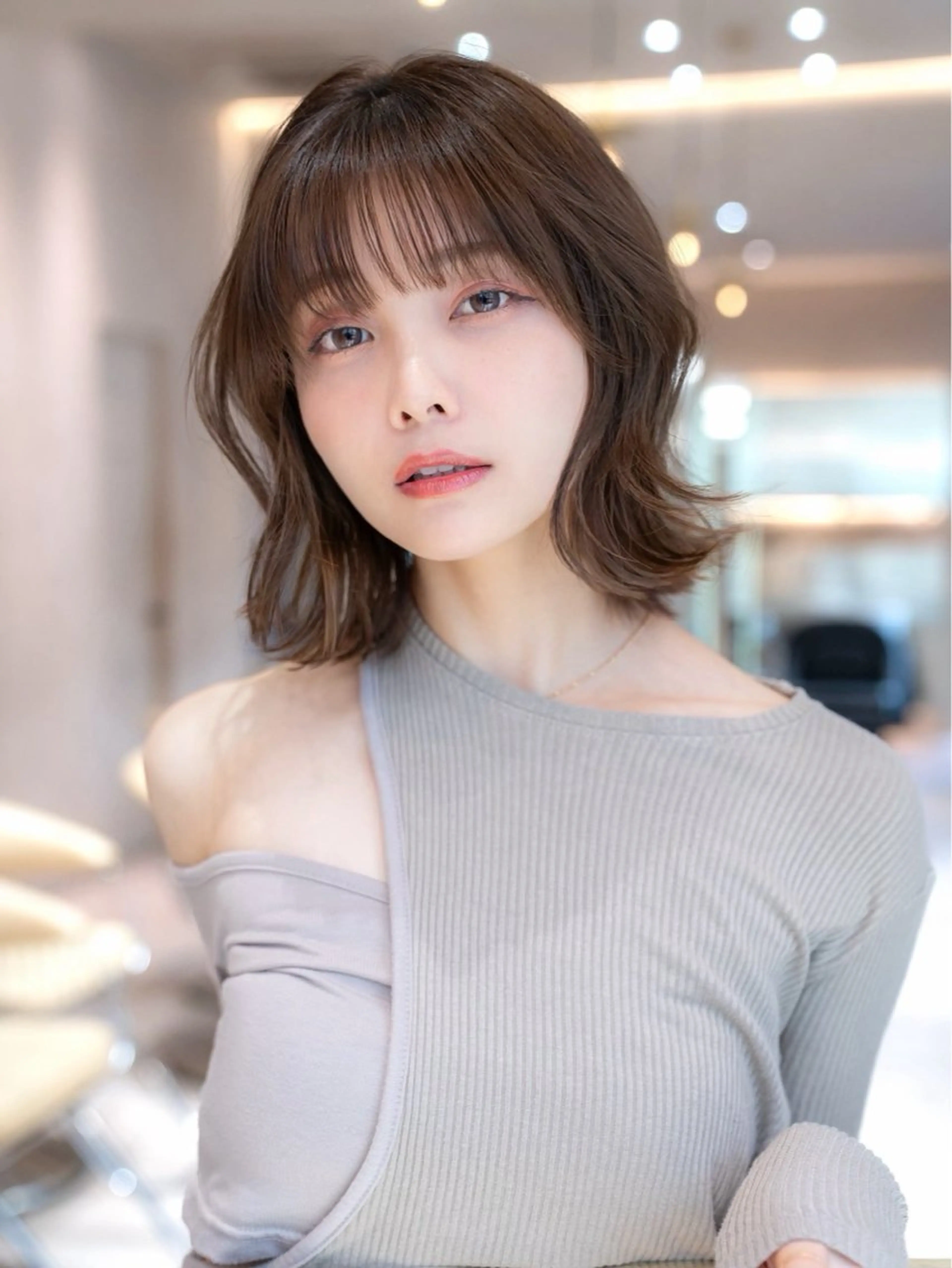 ミディアム カラー カット ヘアカラー トリートメント 🉐レイヤー/塩見 弘樹🉐渋谷のヘアスタイル