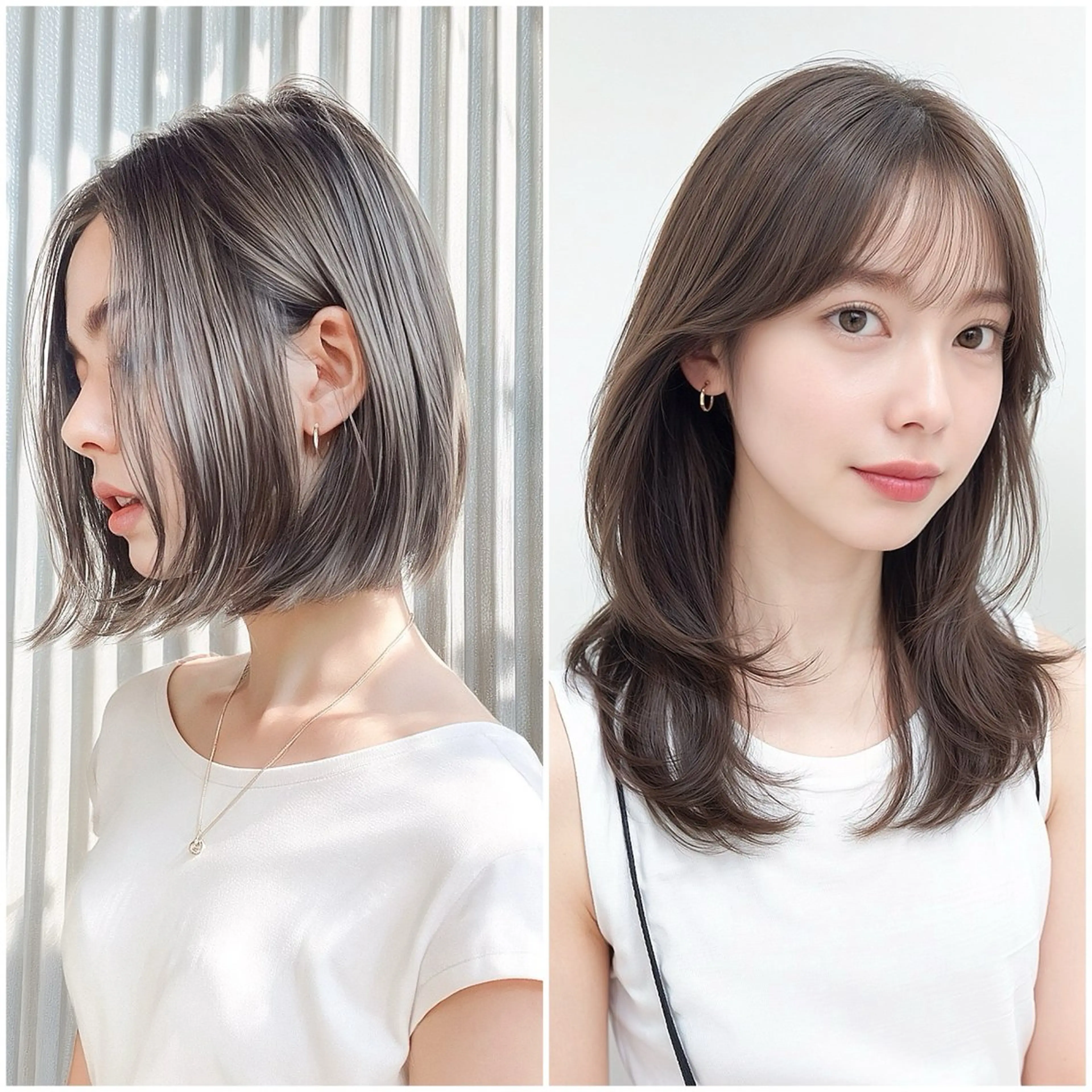 カット＋カラー（ワンカラーのみ）もしくはカットのみの写真