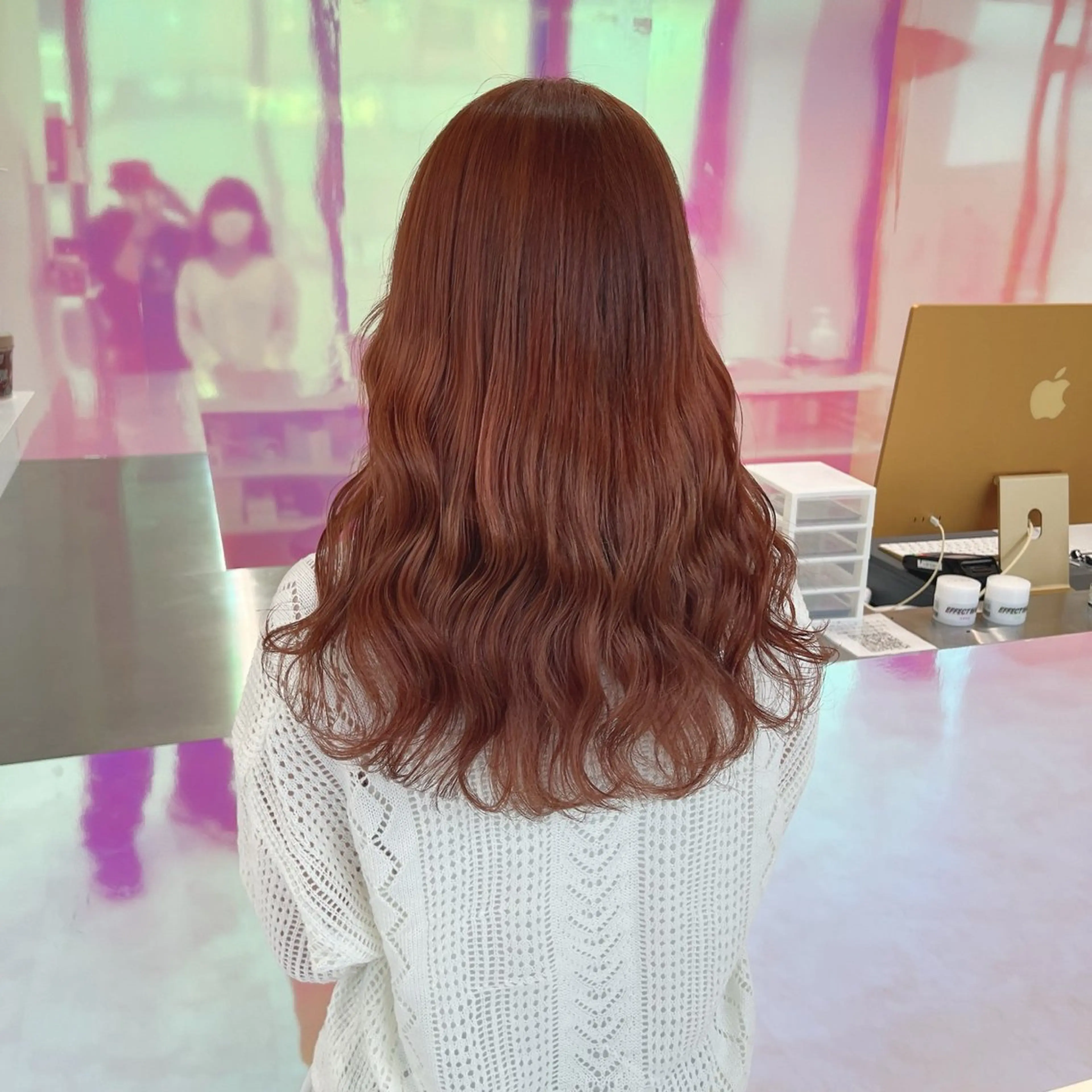 セミロング カラー パーマ ヘアアレンジ メンズ 🤍透明感カラー🤍 ブリーチ🤍AINEのヘアスタイル