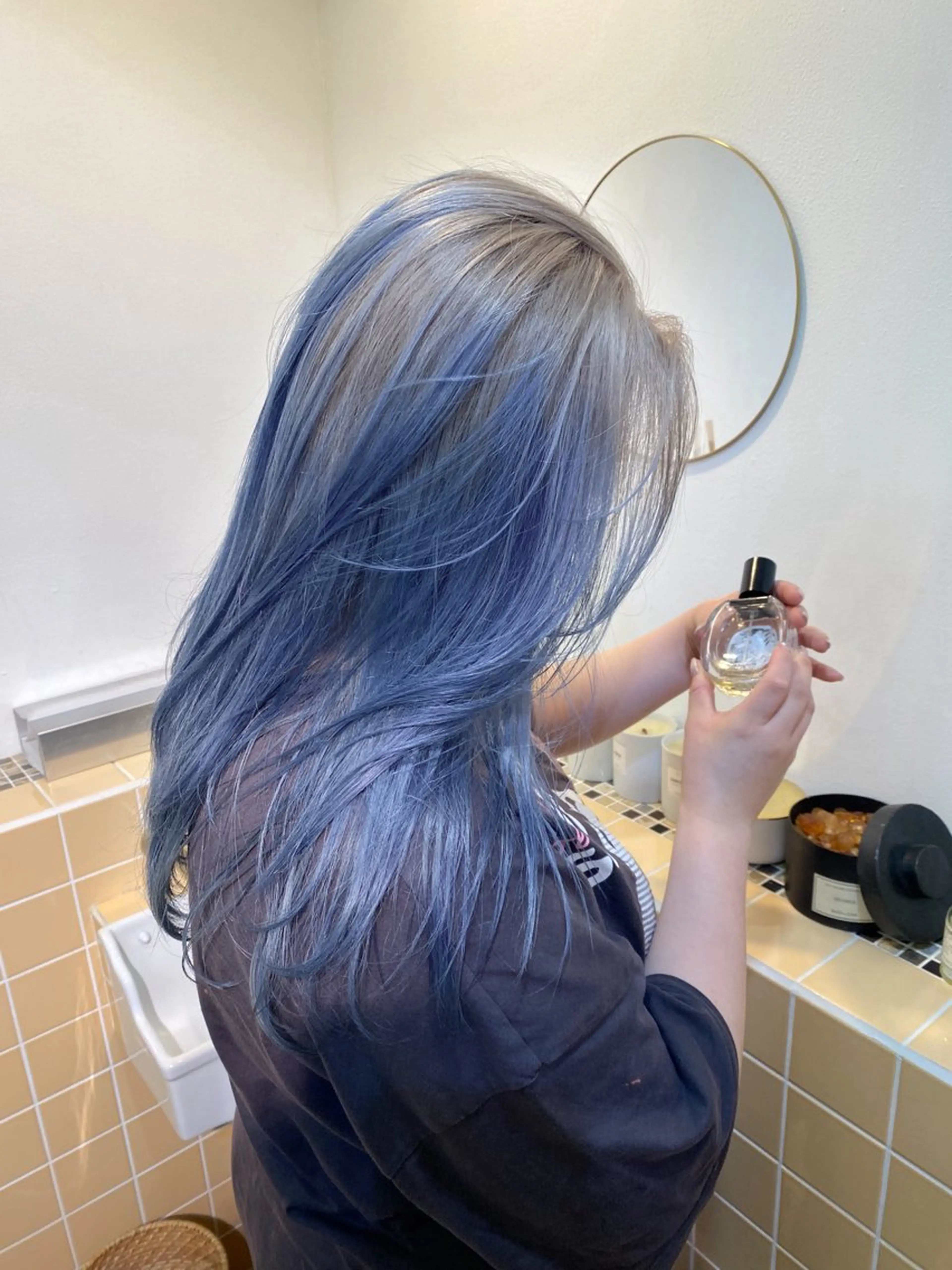 ロング ヘアカラー トリートメント LUCCI所属・udaハイトーン /ボブ/レイヤーのヘアスタイル