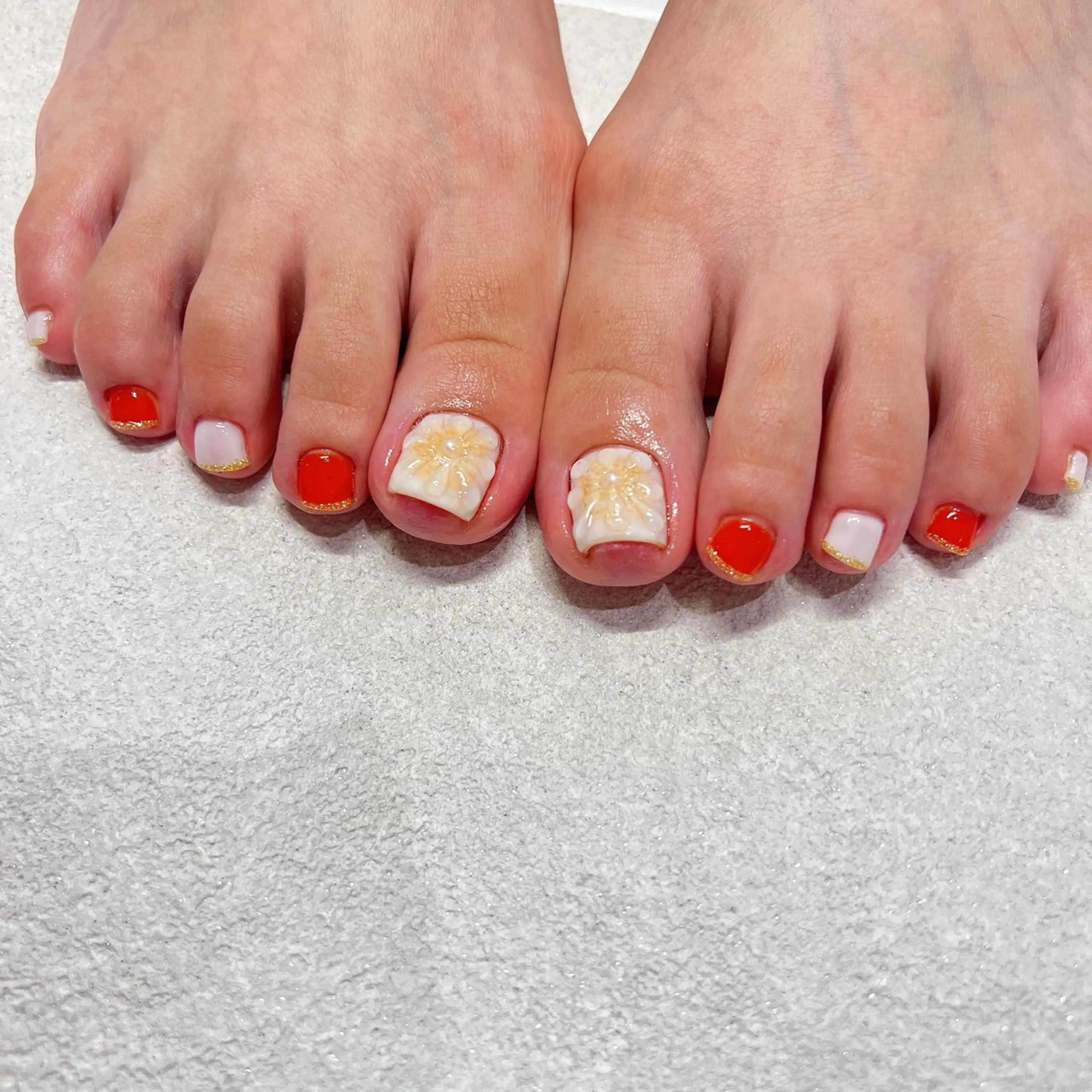 ネイル フットネイル lifra Hinaのネイルデザイン