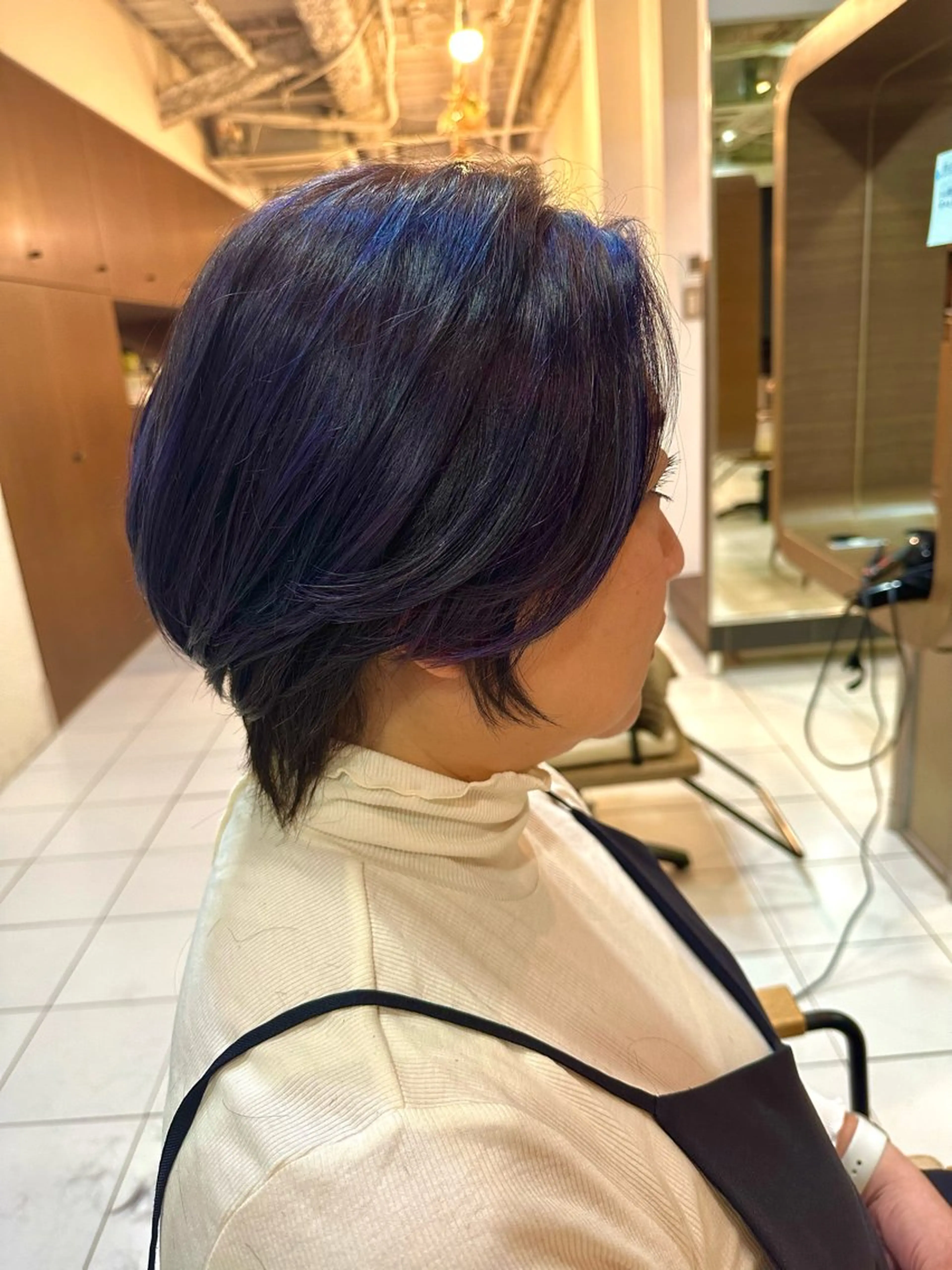 カット+ブリーチなしダブルカラーの写真