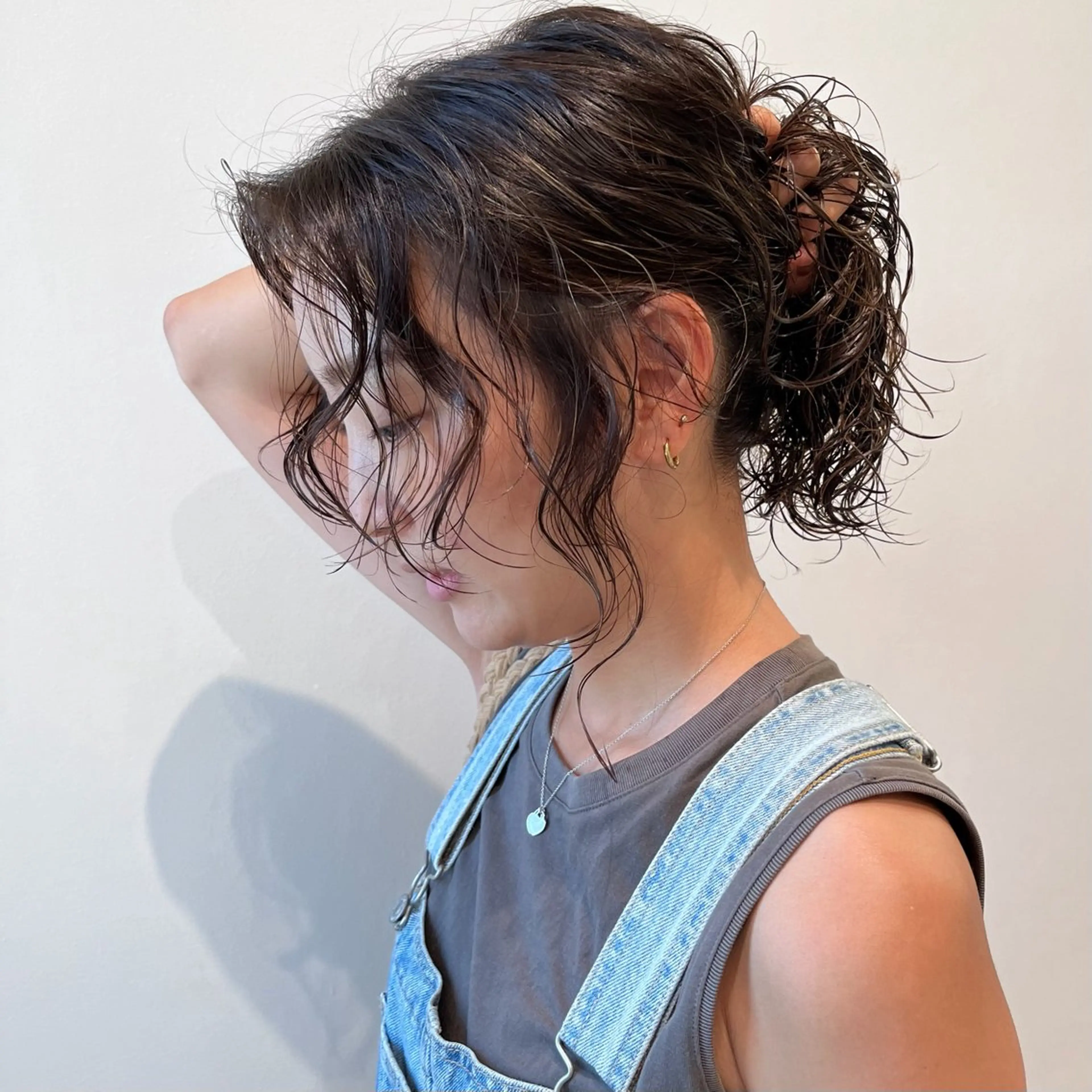 セミロング ヘアカラー トリートメント アレンジ/レトロパー マ🌀/眉/Onのヘアスタイル