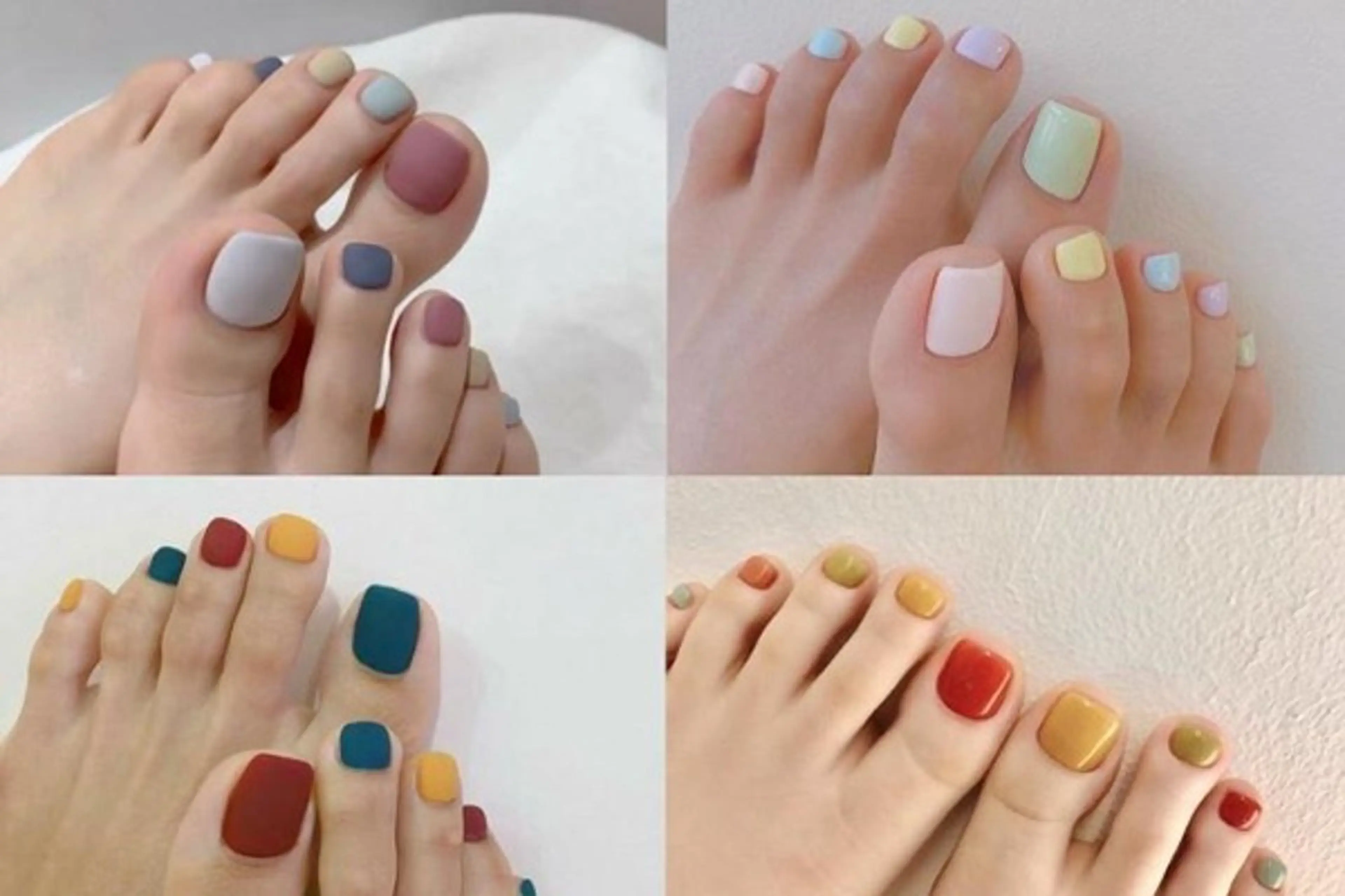 ネイル オーロラネイル クリアネイル フラッシュネイル ジェルネイル グラデーション フットネイル Amee Nail Salonのネイルデザイン