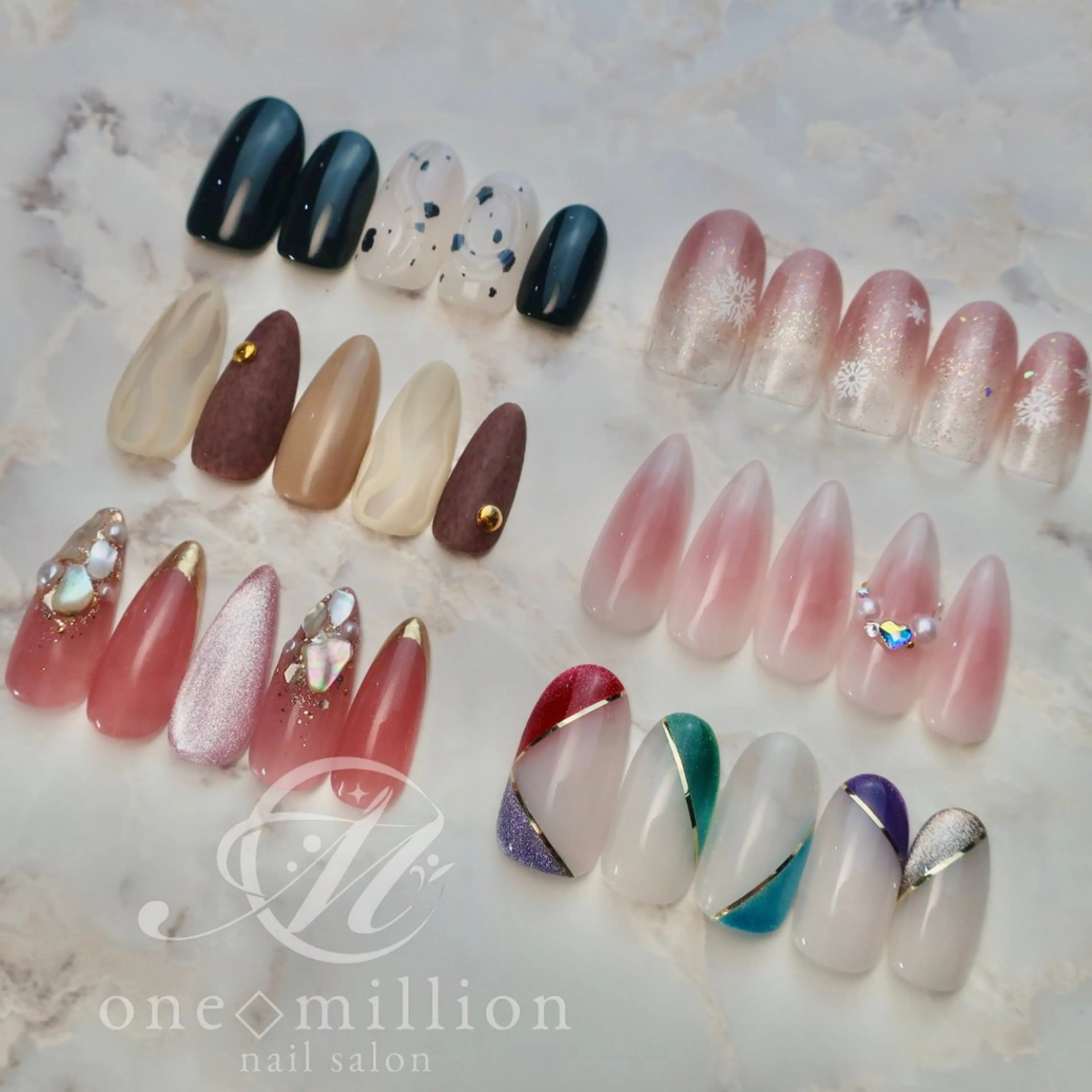 ネイル ハンドネイル nail salon ワンミリオンのネイルデザイン