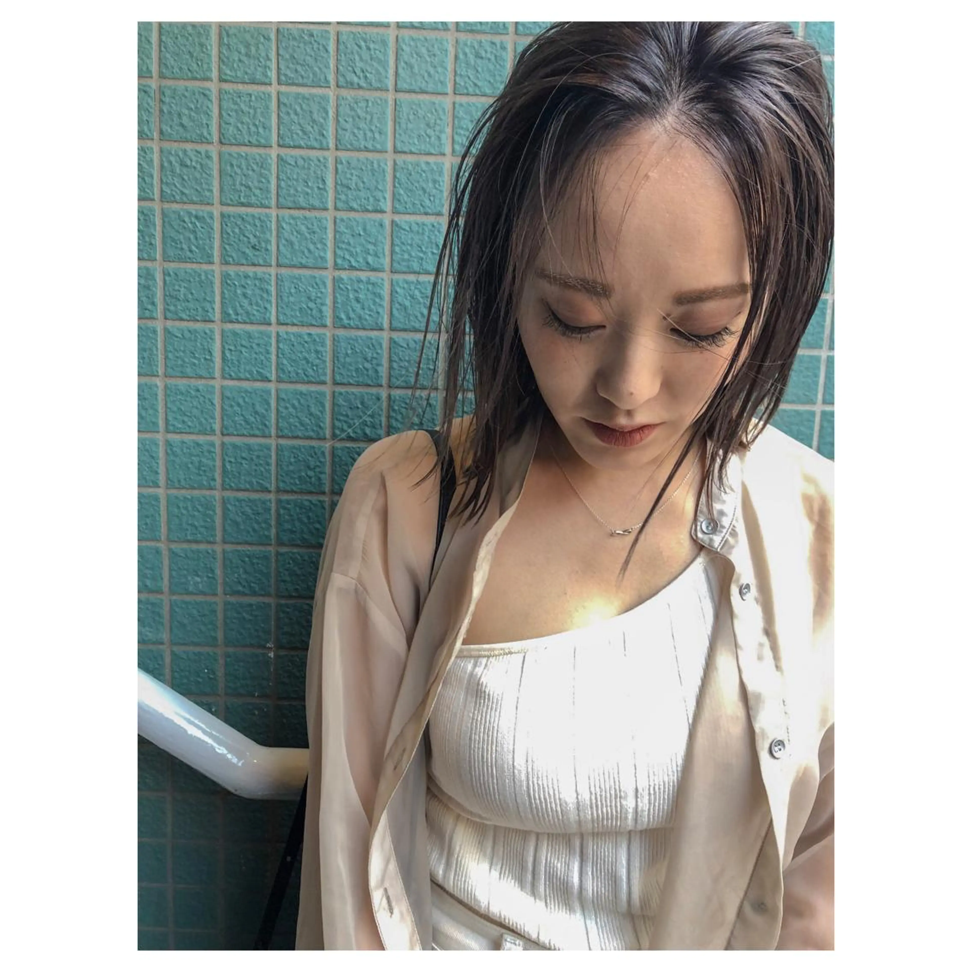 ミディアム カット ヘアカラー トリートメント nessヤマサキ リュウタのヘアスタイル