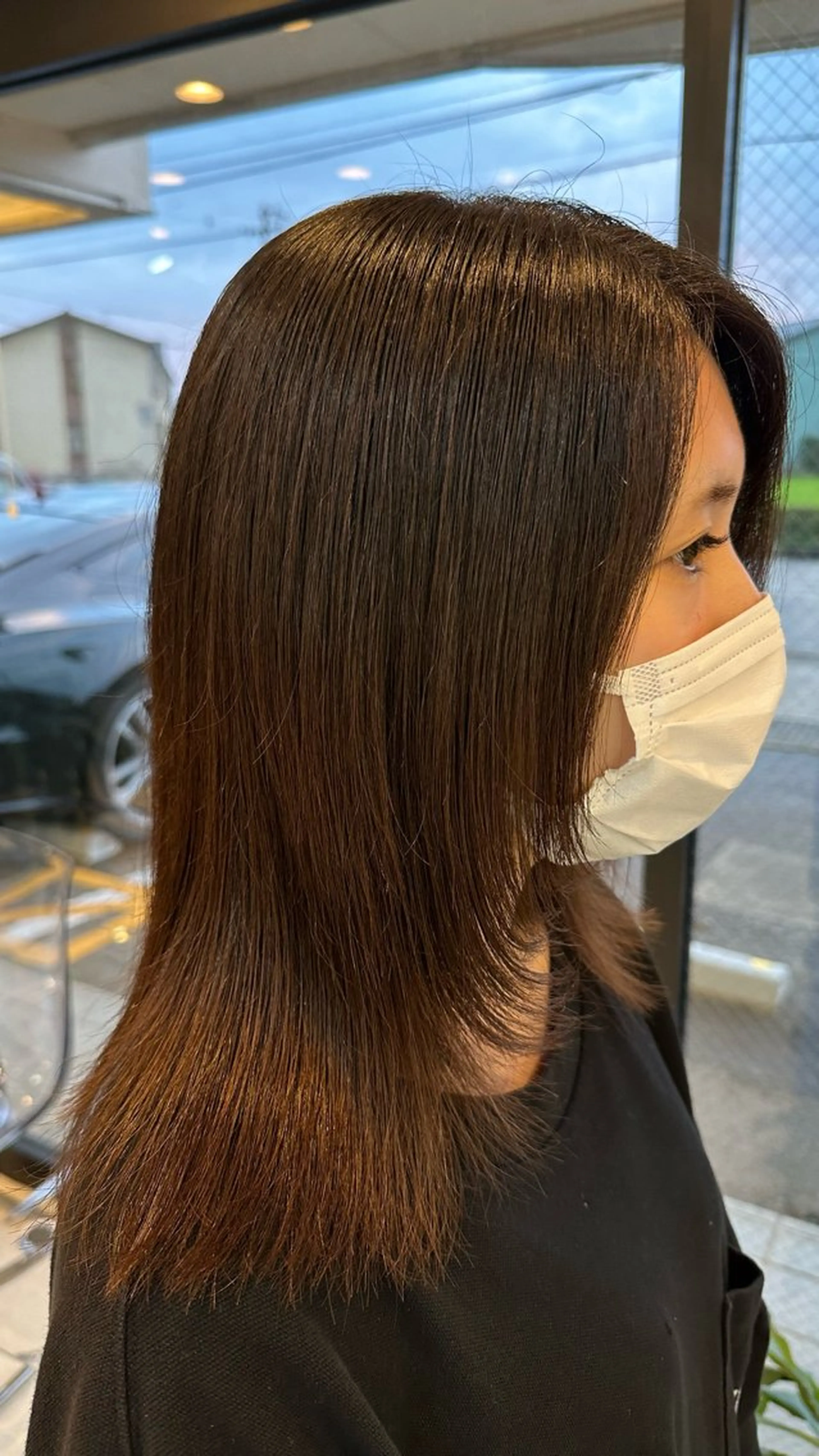 ロング レイヤーカット enrichミヤモト ヒロヤのヘアスタイル