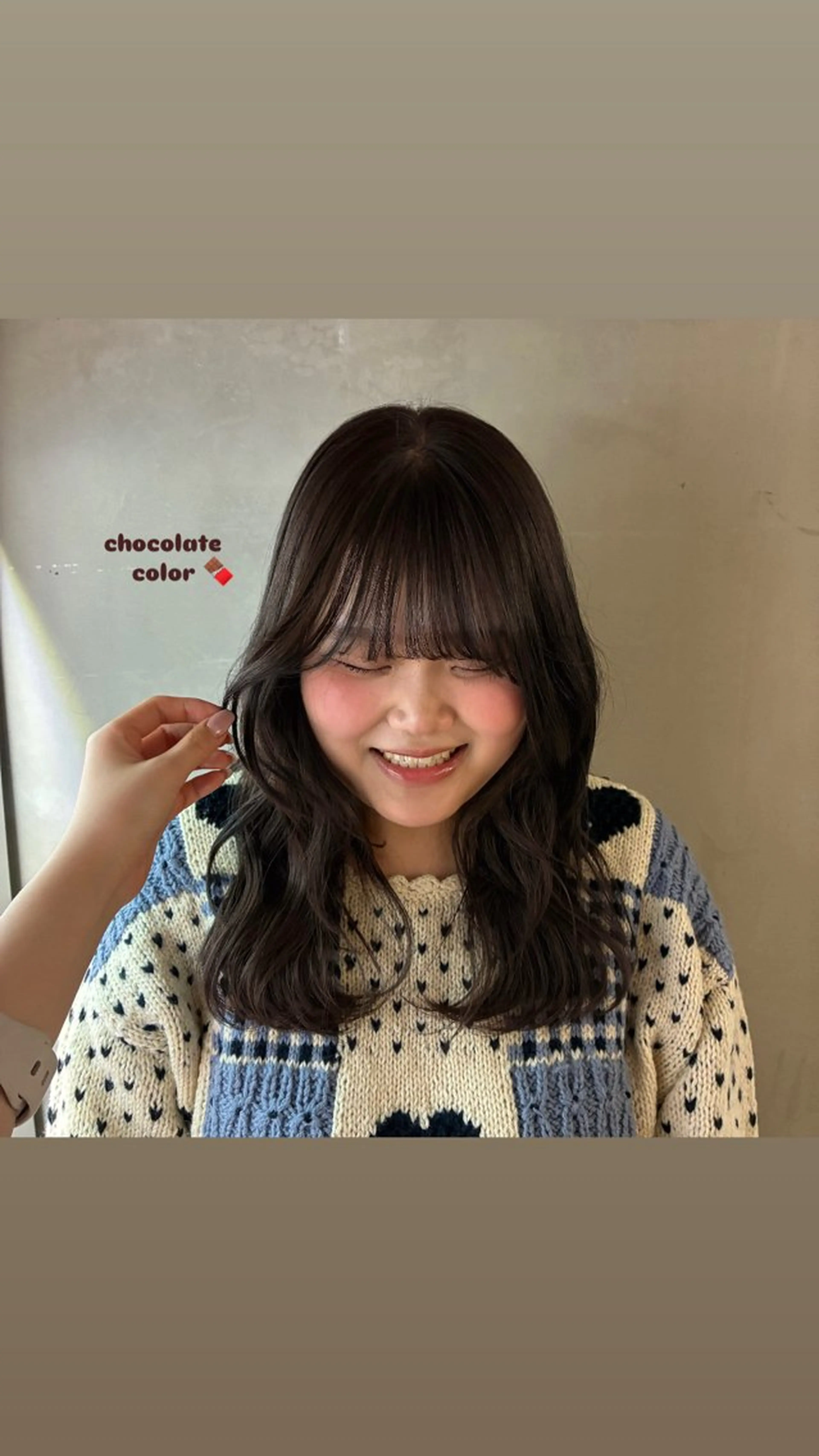 ミディアム ヘアカラー nanami🏷🤎 ふんわりカラーのヘアスタイル