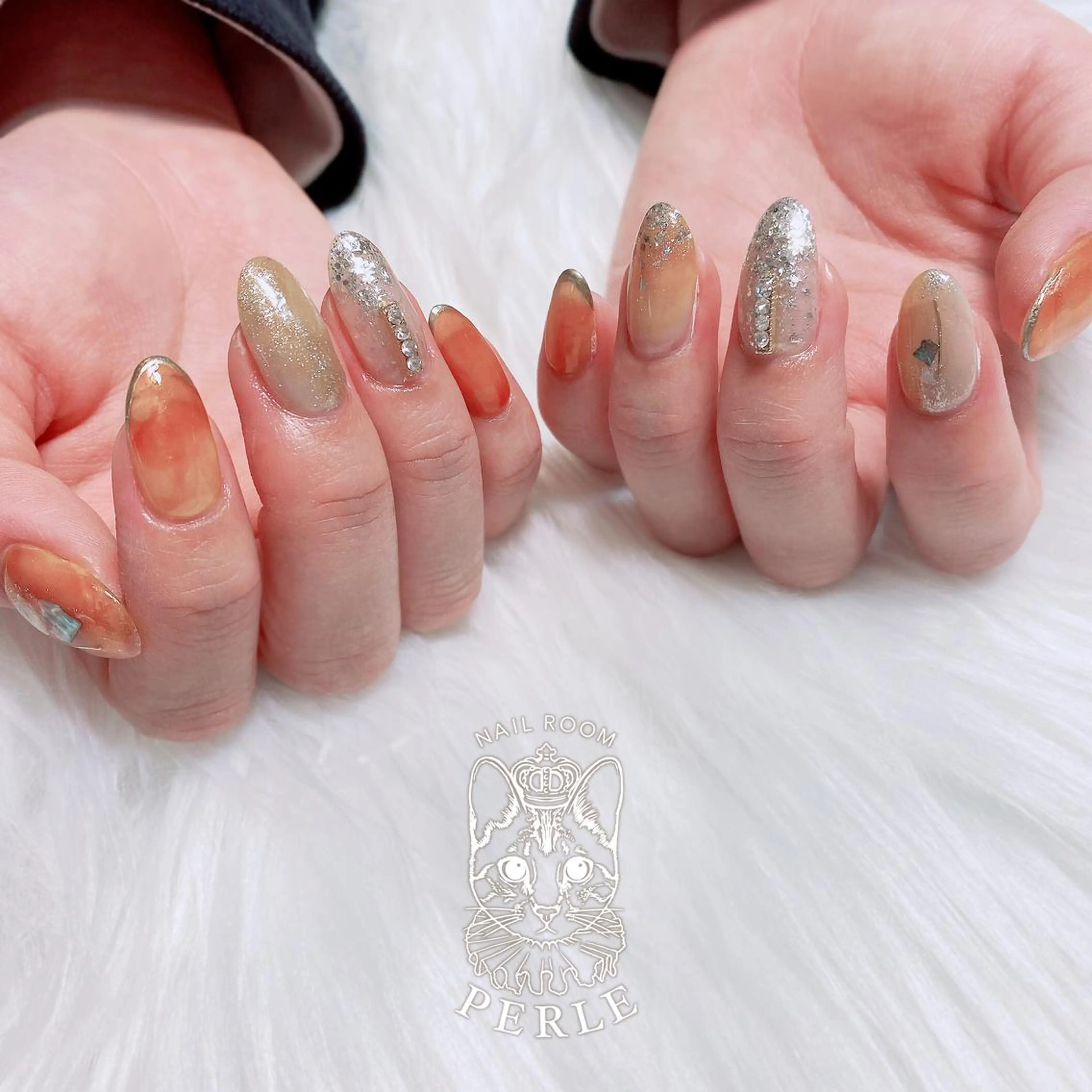ネイル ハンドネイル nail room Perleのネイルデザイン
