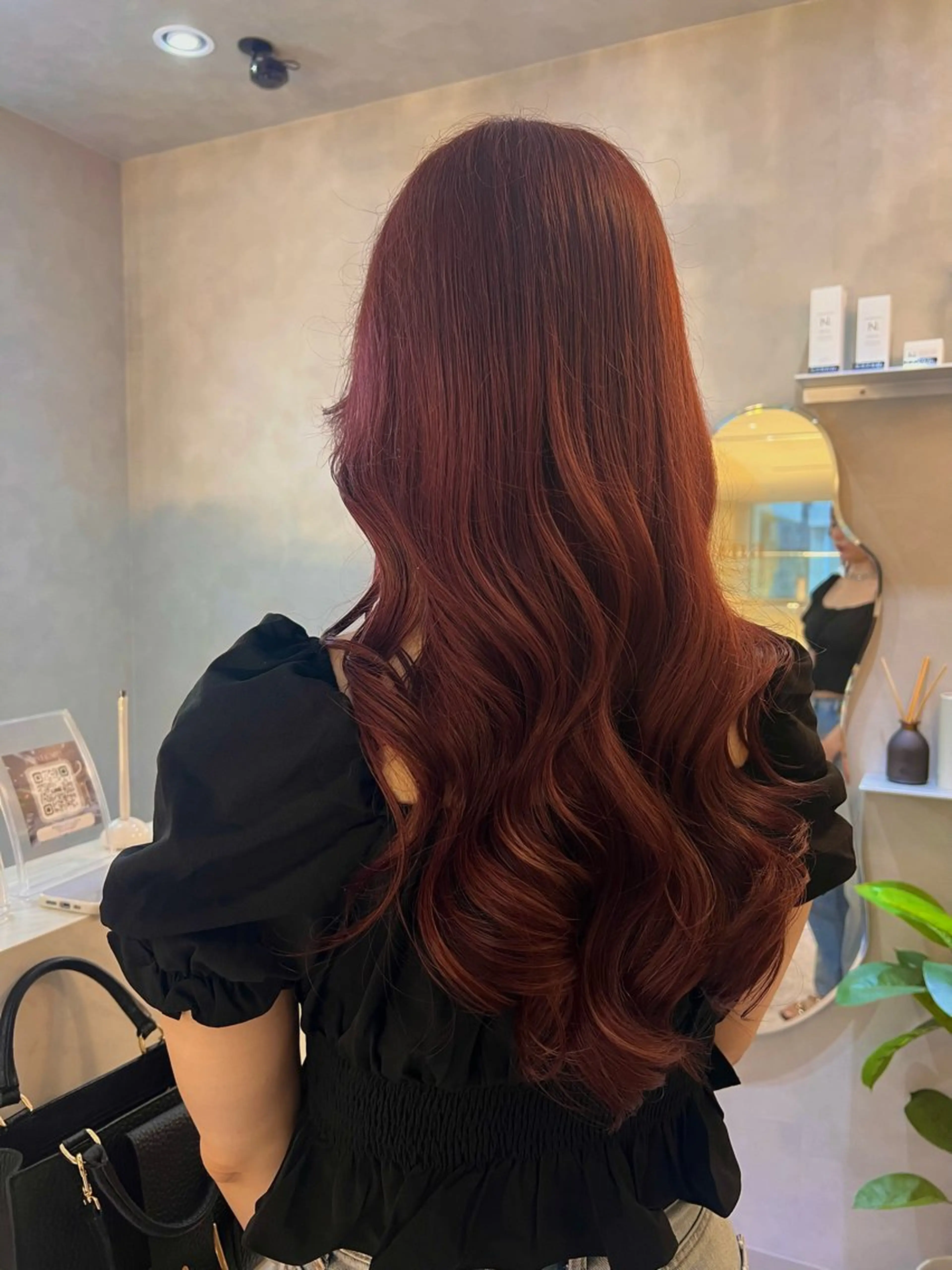 ロング カラー ブラウンカラー ピンクカラー ピンクブラウン カット ヘアカラー トリートメント KANA🌿透明感/ レイヤーcut🌿のヘアスタイル