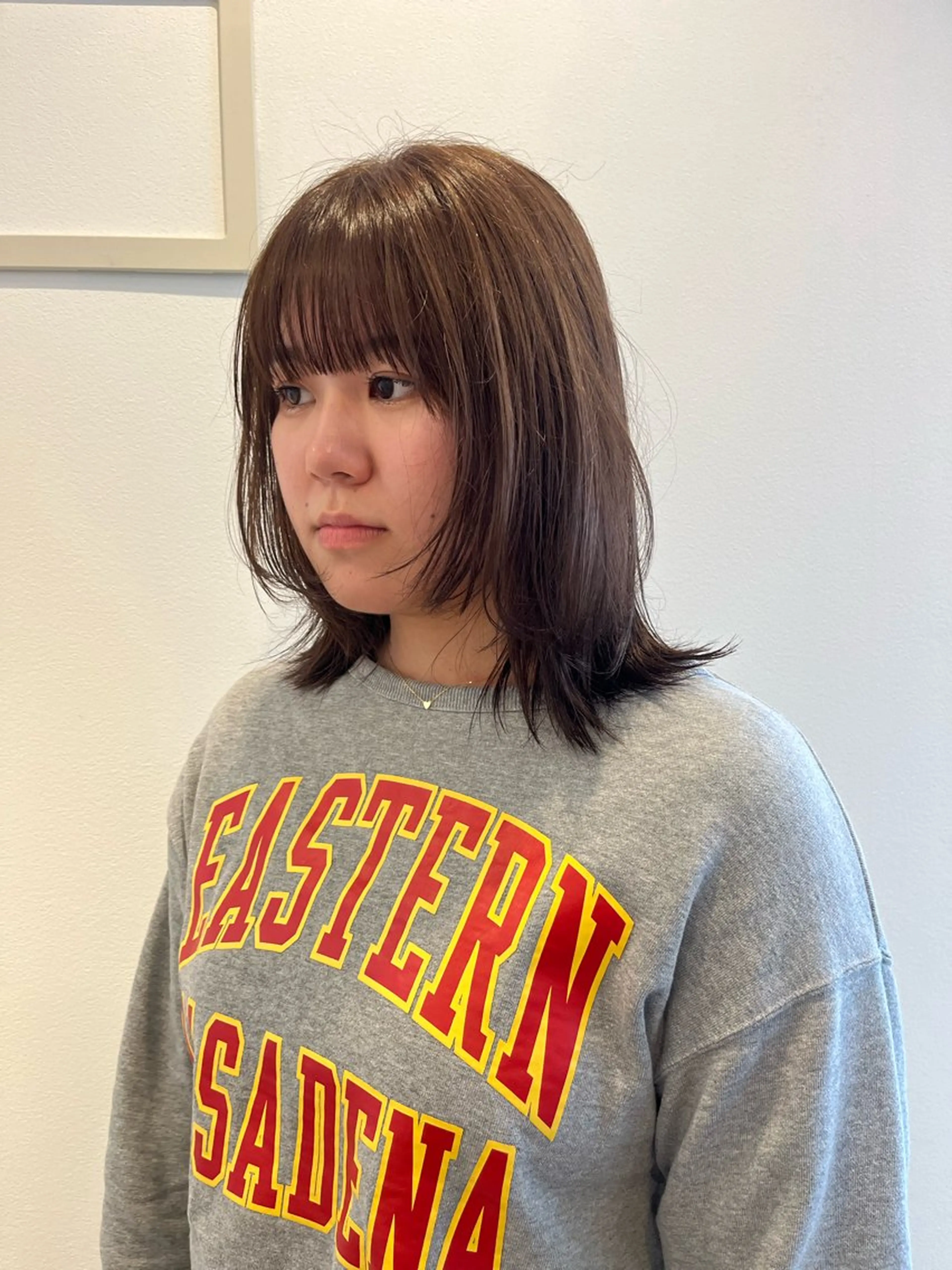 ミディアム カラー benji 登戸所属・竹内 菜々子のヘアスタイル