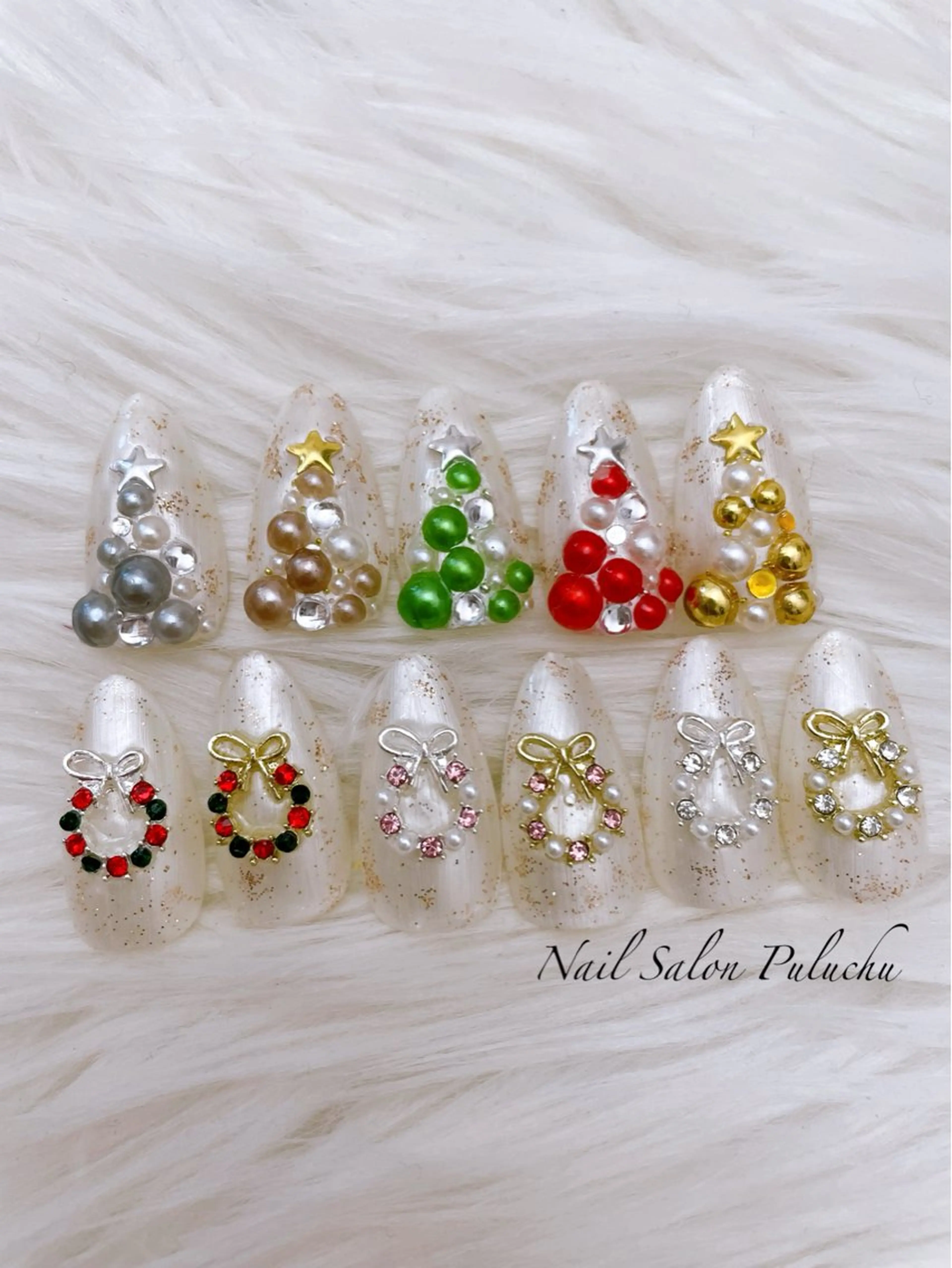 ネイル 冬ネイル クリスマス ♡ puluchu ♡のネイルデザイン
