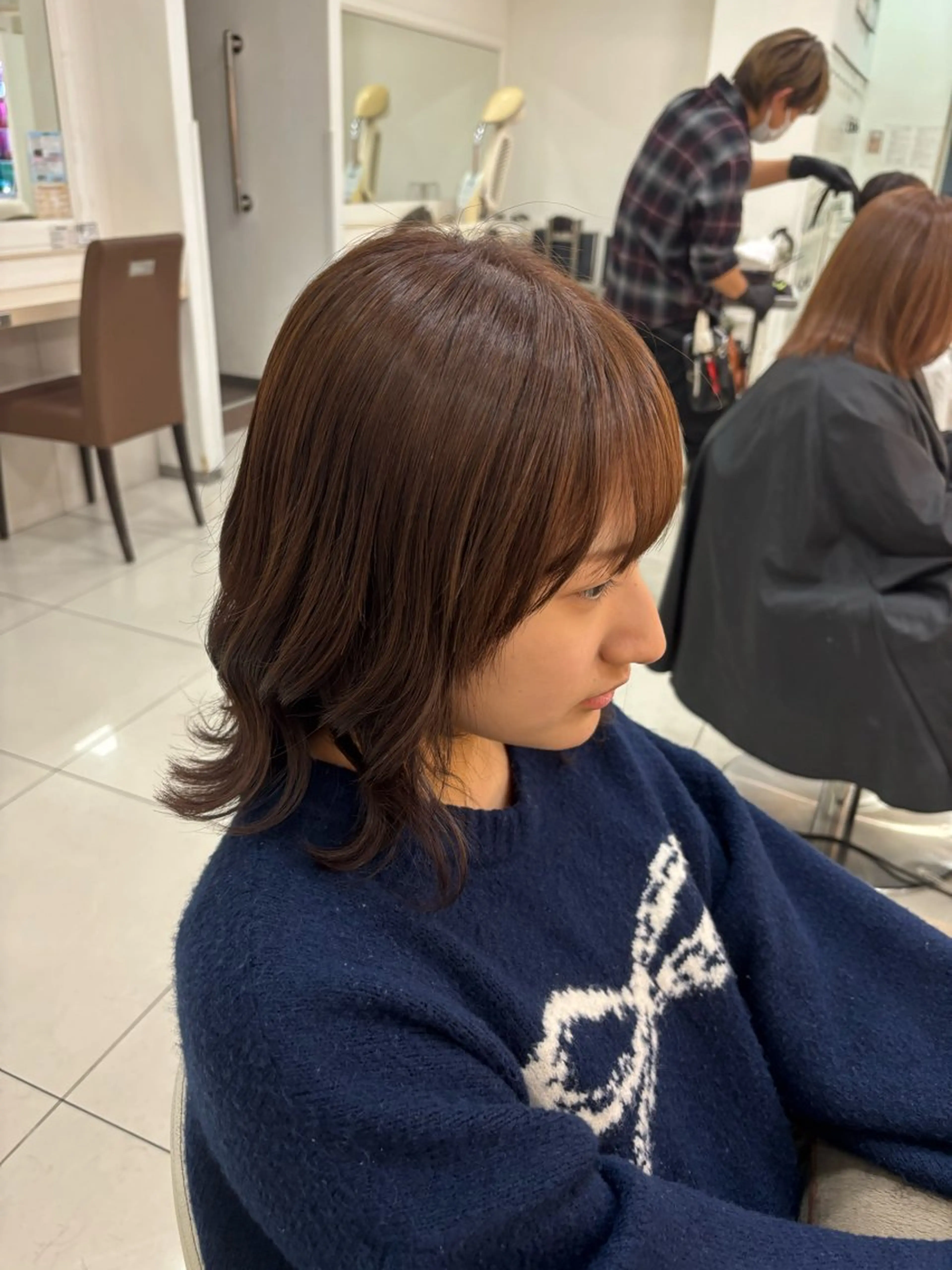 ミディアム ヘアカラー Ash 小岩店 ハセベのヘアスタイル