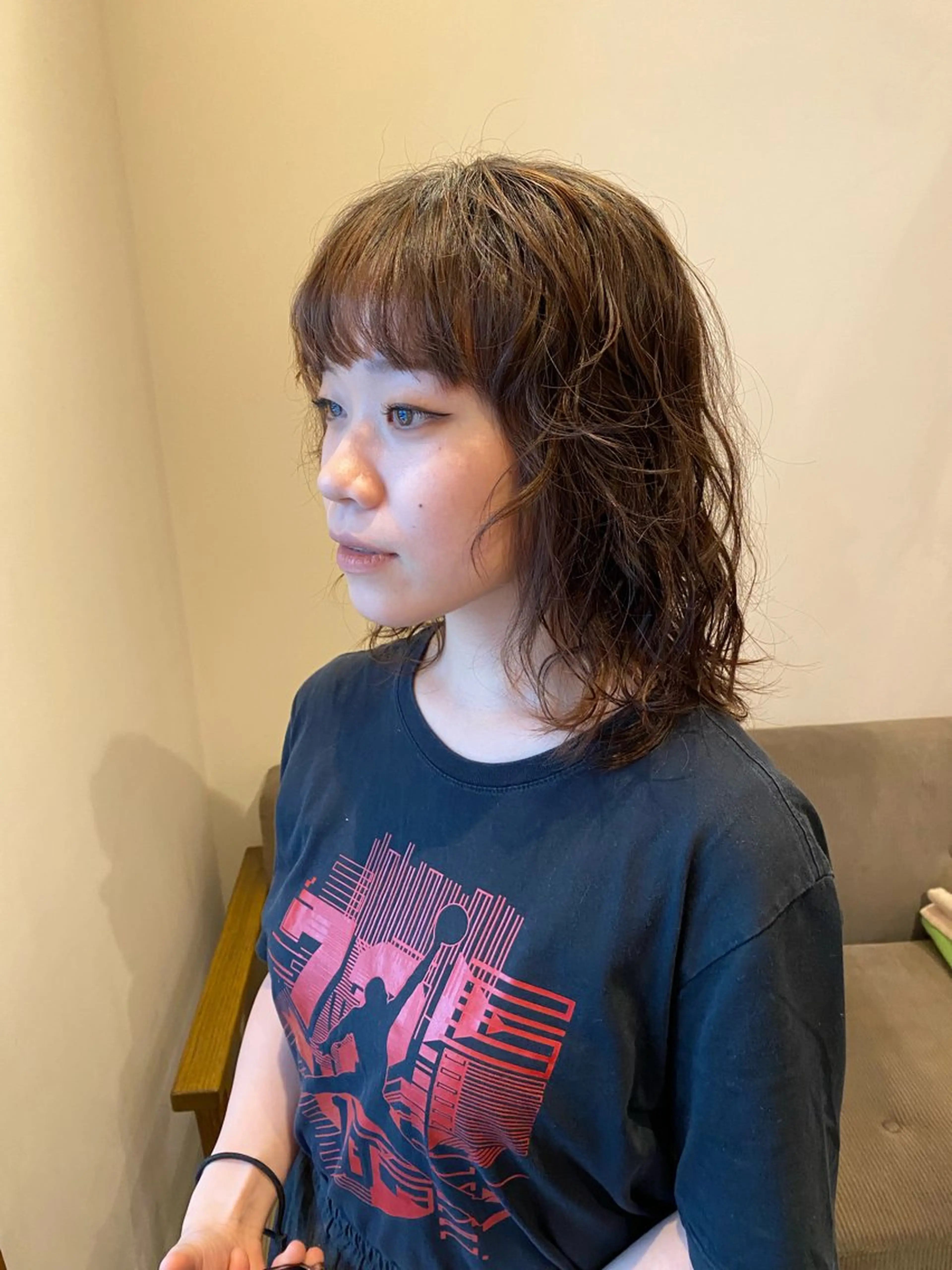 ミディアム パーマ カット パーマ トリートメント ENIF ヤマグチアツコのヘアスタイル