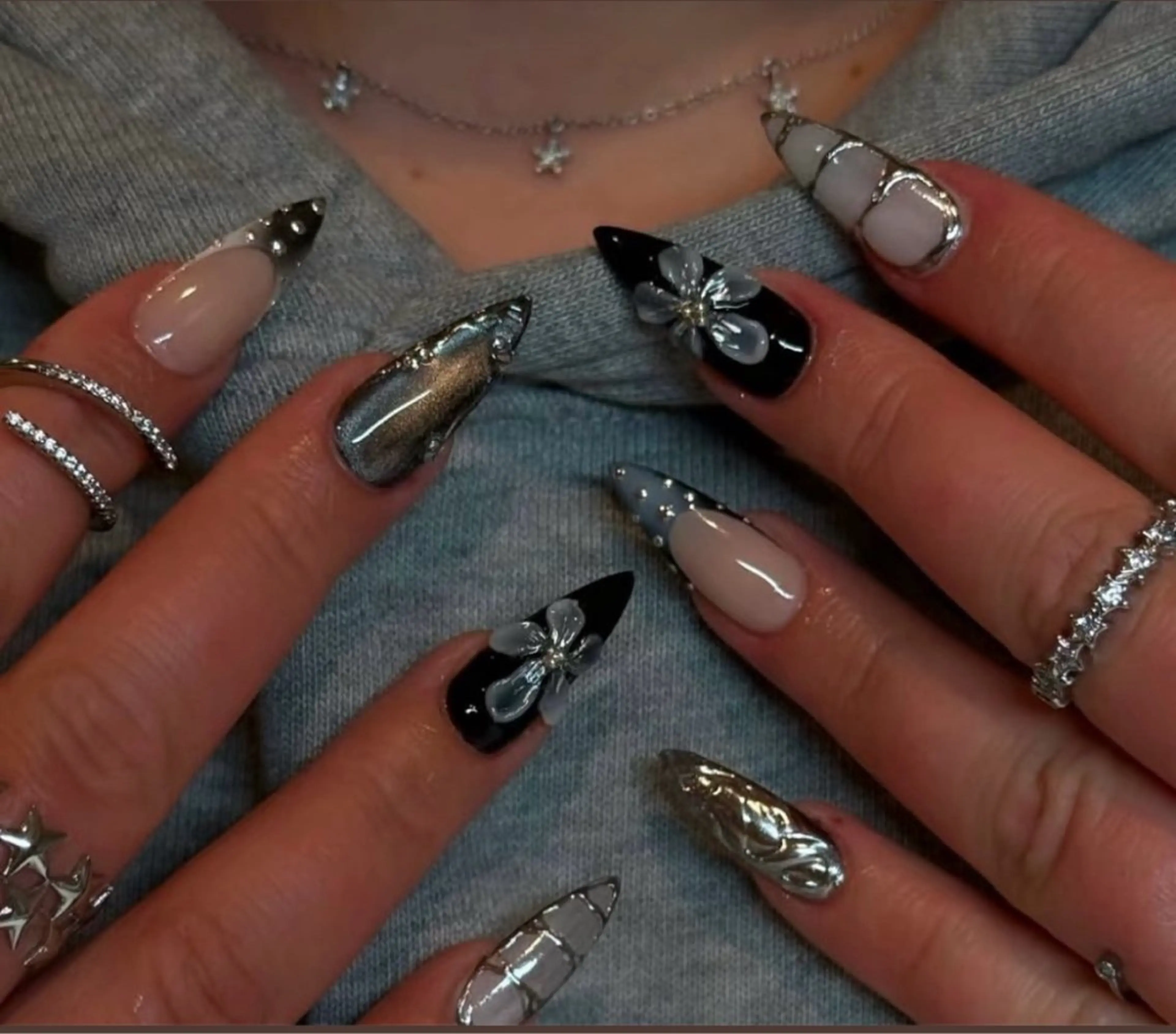 ネイル アートネイル オーロラネイル チークネイル フレンチネイル ガラスフレンチ ハンドネイル 🎀🎀YooLi Nail Salonのネイルデザイン