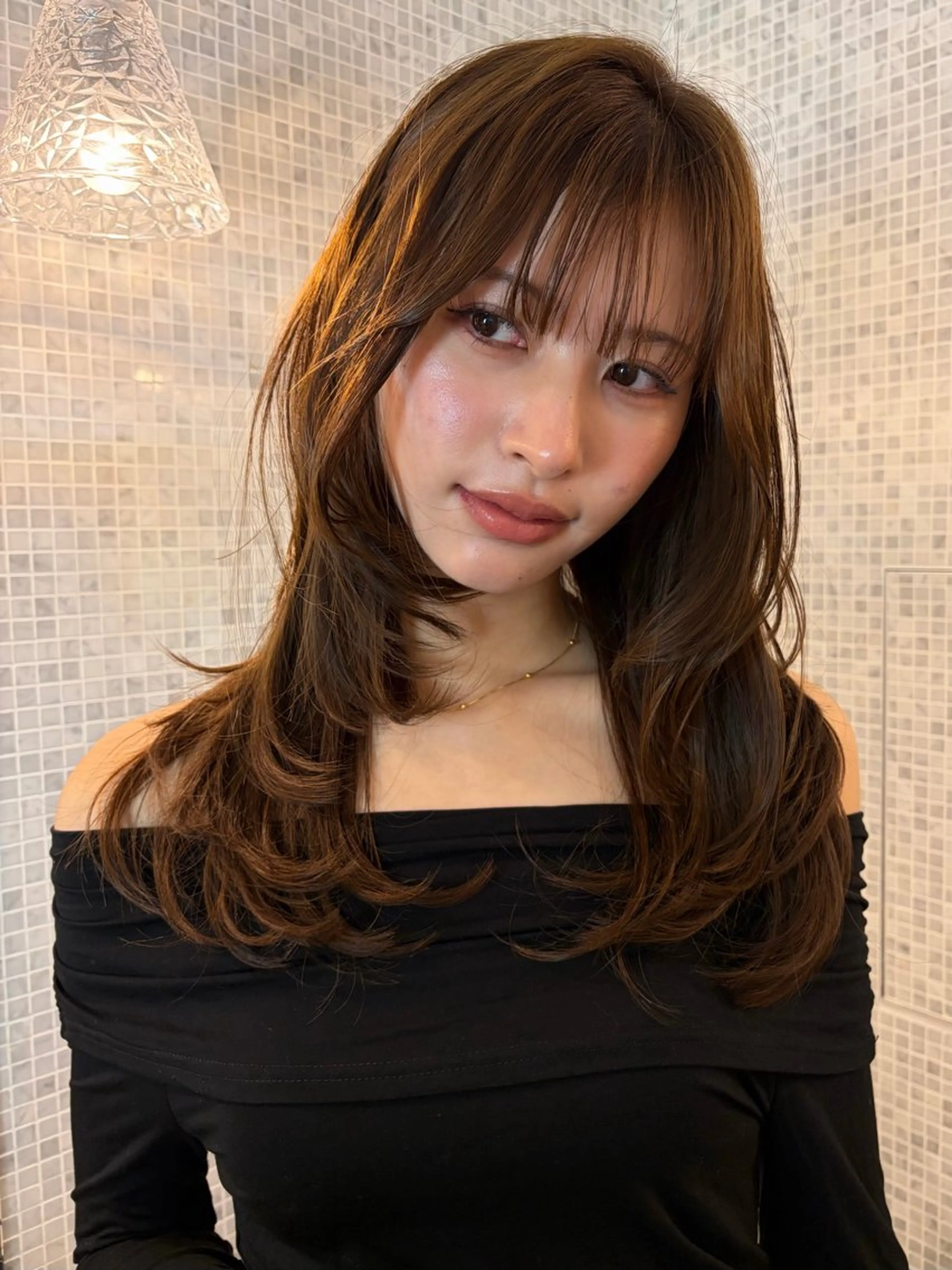 ロング 高山沙来/ストレート パーマ特化/縮毛矯正のヘアスタイル