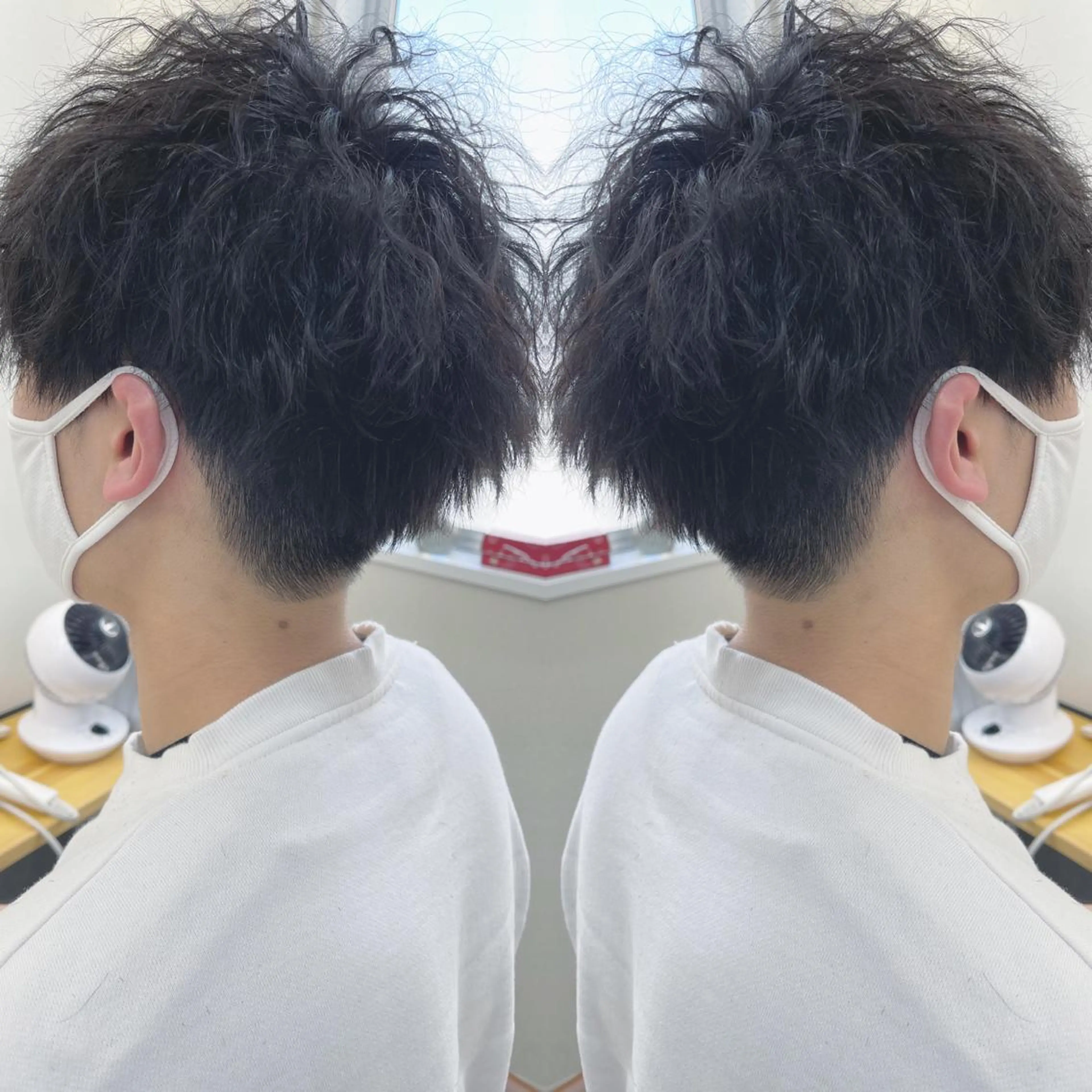 ミディアム カット パーマ H所属・H (エイチ) 烏丸御池店のヘアスタイル