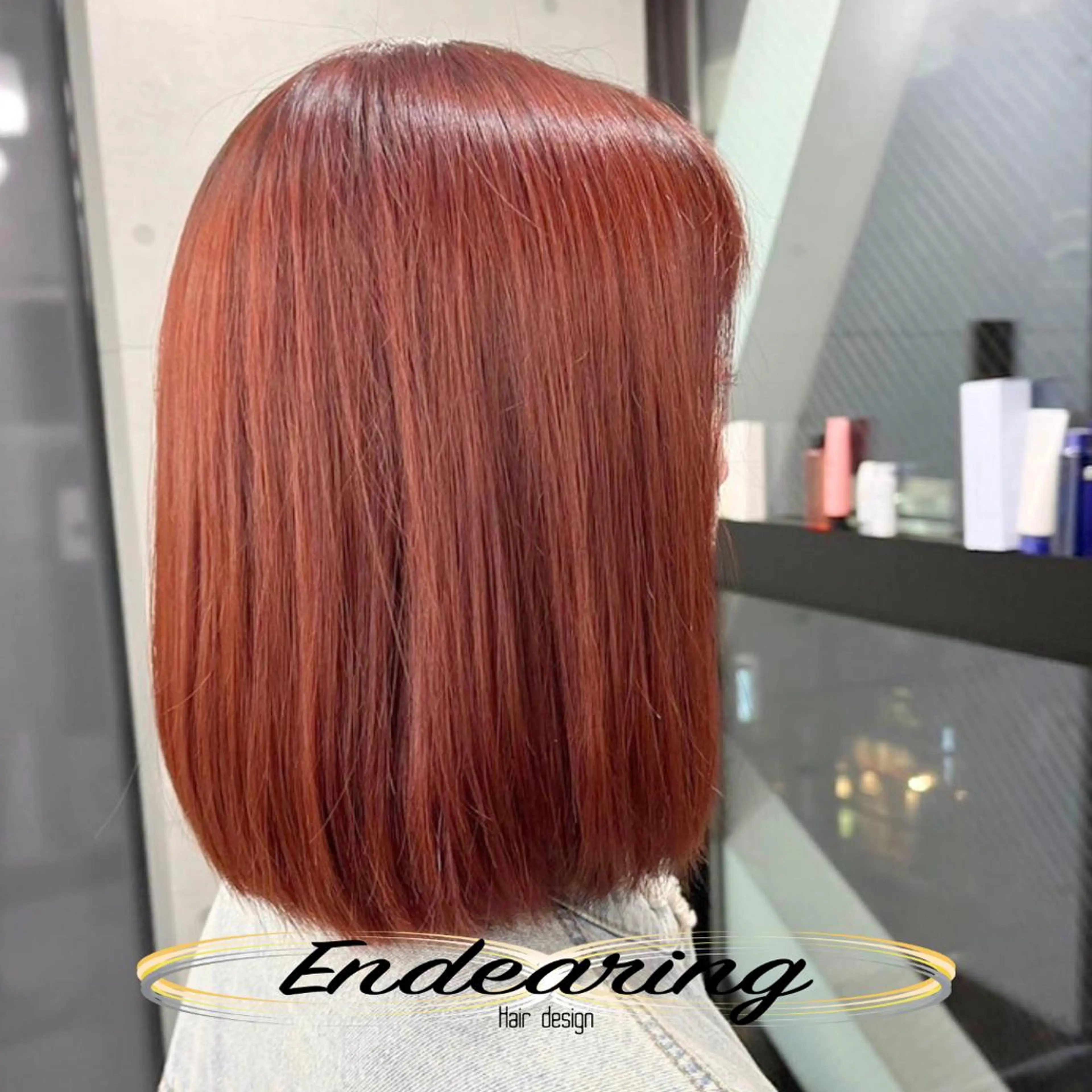 ミディアム カット ヘアカラー Endearing 銀座/レイヤーカットのヘアスタイル