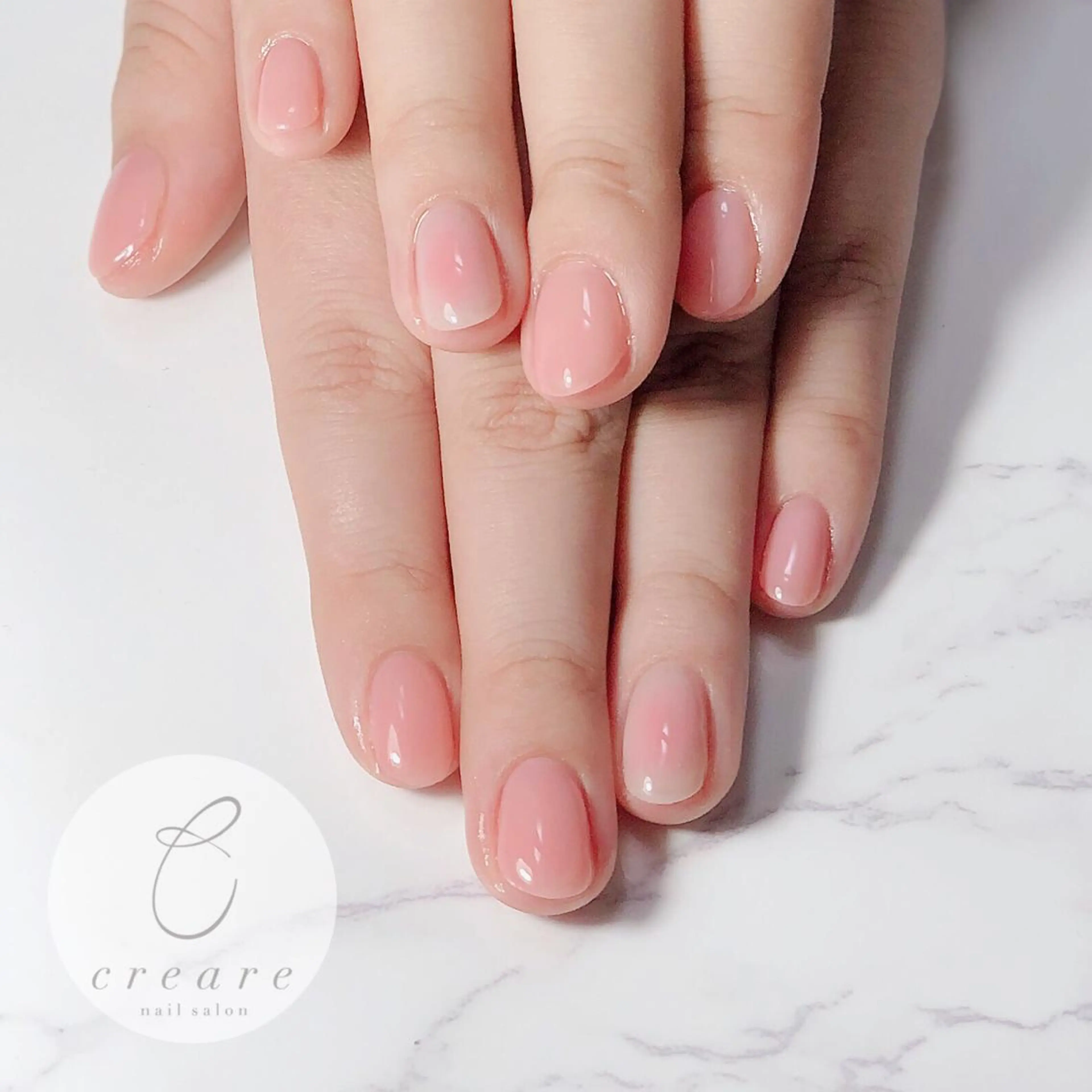 ネイル アートネイル チークネイル ジェルネイル オフィスネイル ワンカラーネイル 辻野 和枝のネイルデザイン