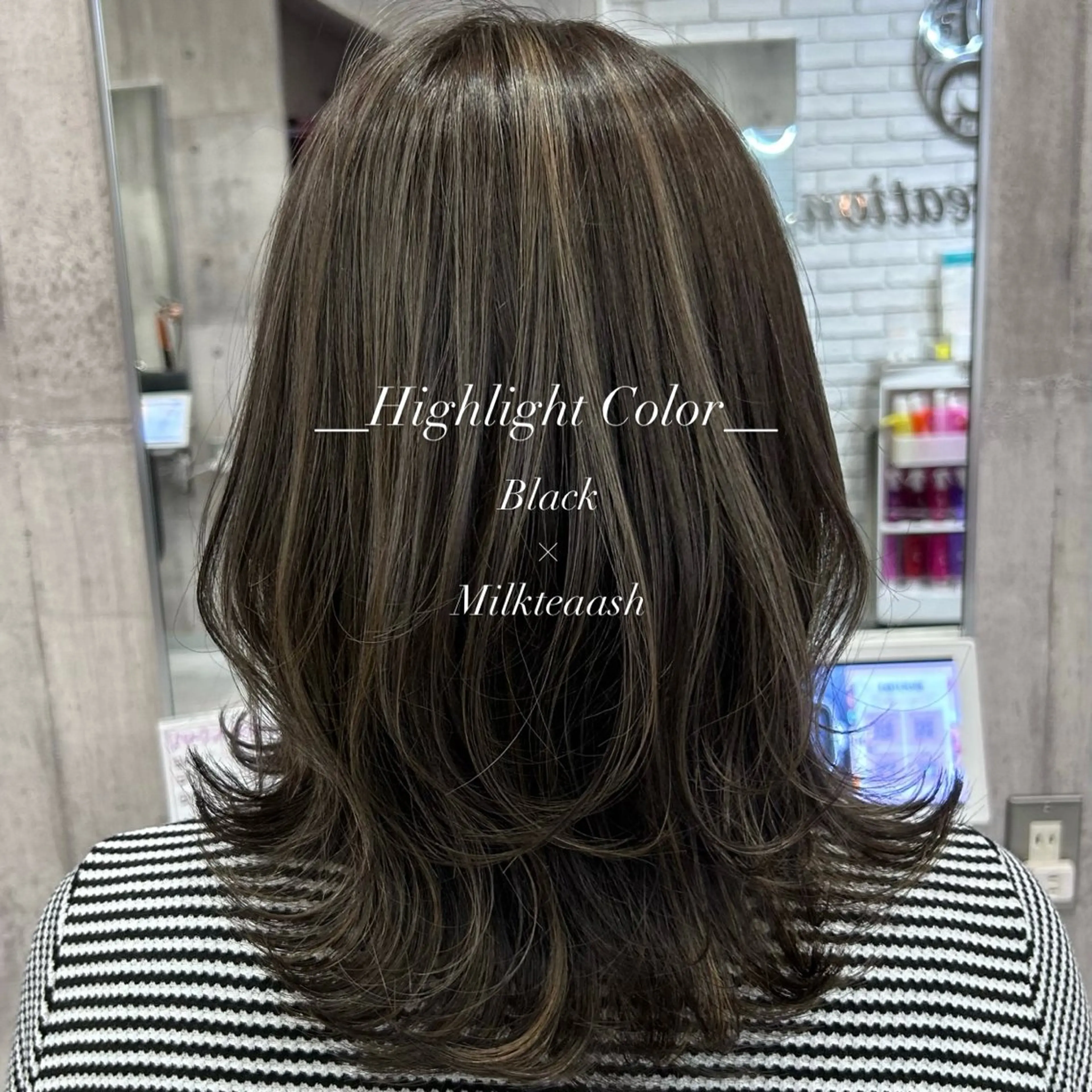 ミディアム ハイライト 🎀柔らか暖色カラ ー💕sayakaのヘアスタイル