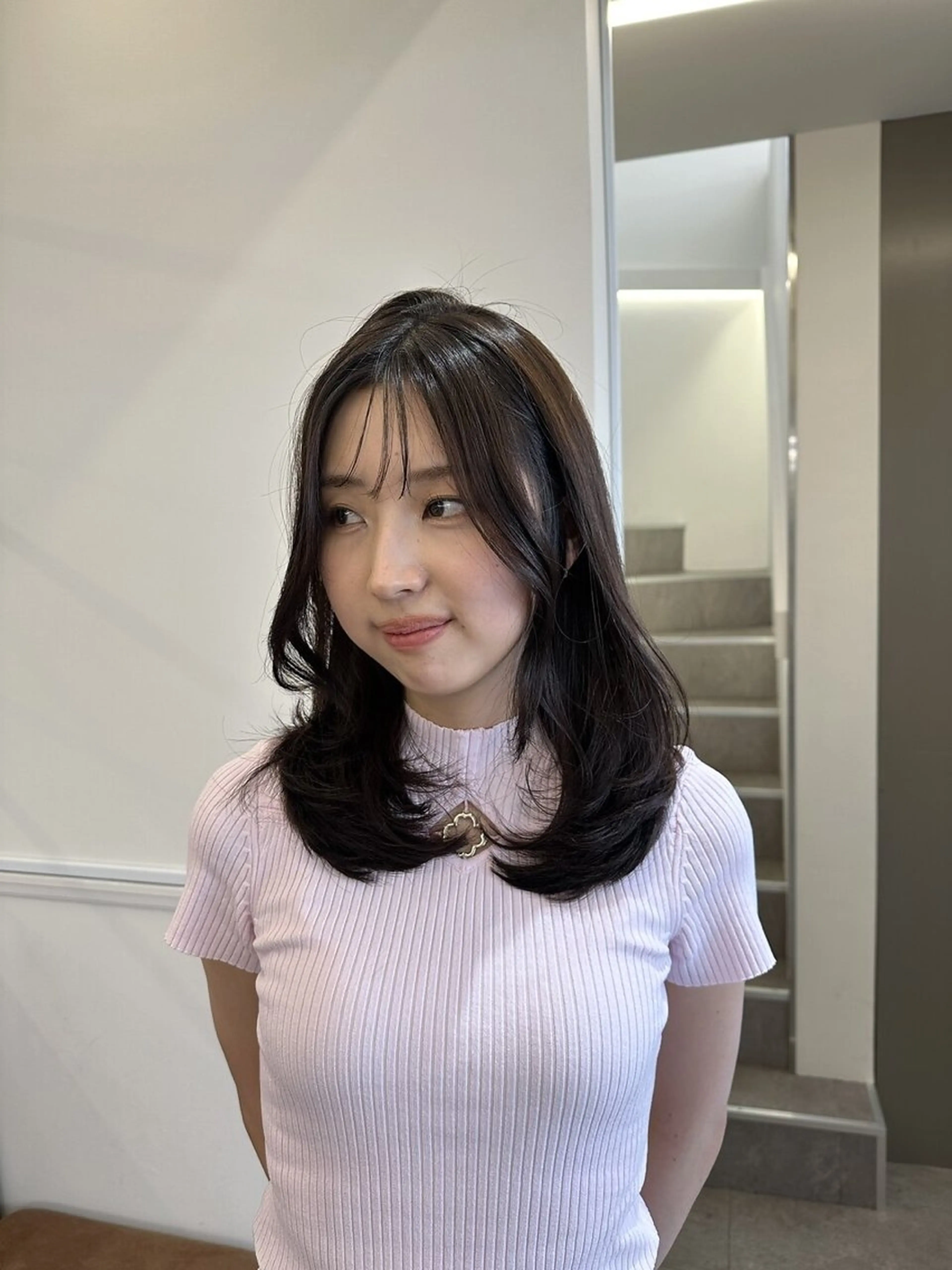 セミロング シールエクステ ボブ エクステ エクステ L.O.GKINSHICHO所属・シールエクステ☀️ L.O.G村岡健一のヘアスタイル