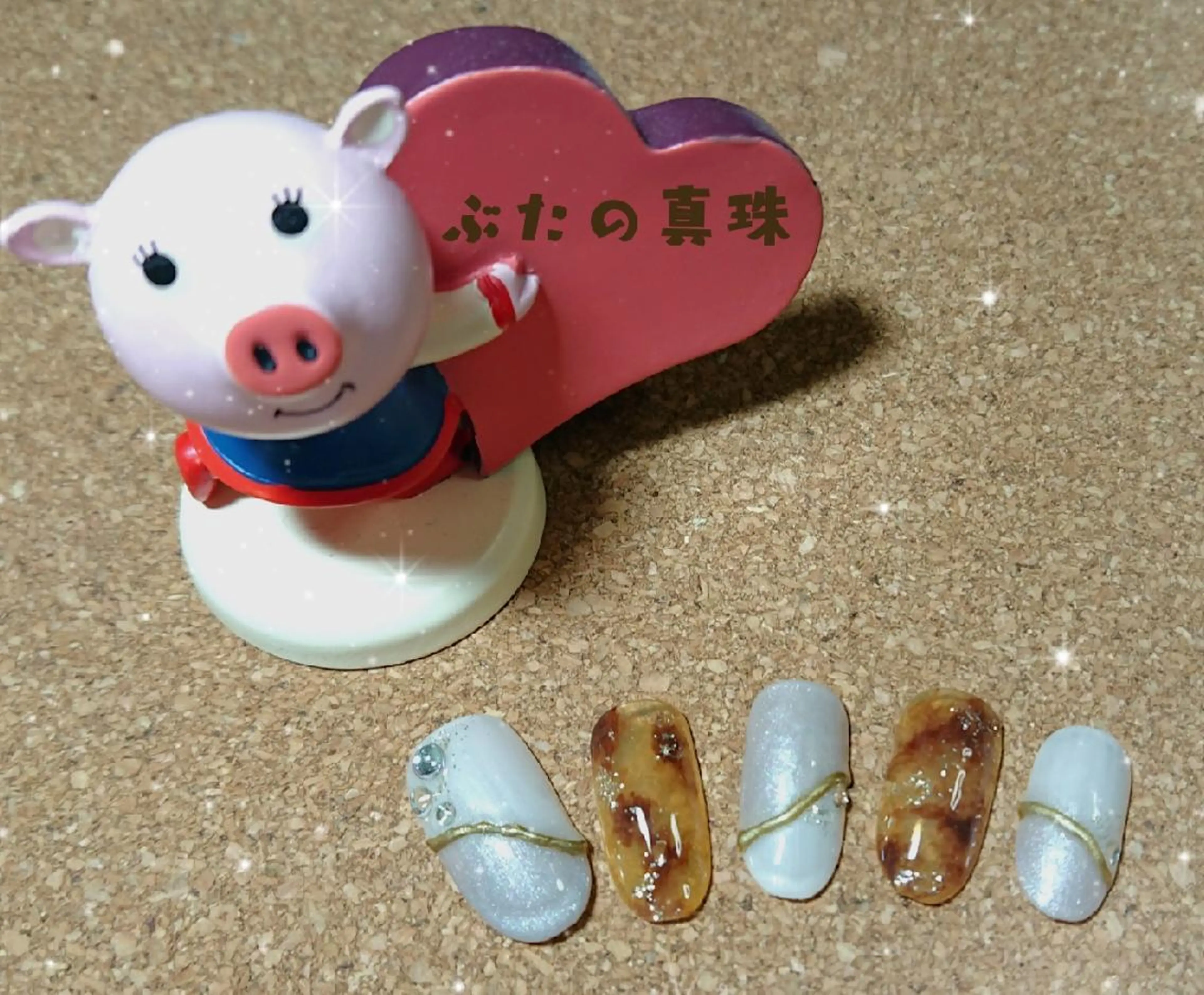 ネイル べっ甲ネイル ハンドネイル 林 珠里のネイルデザイン